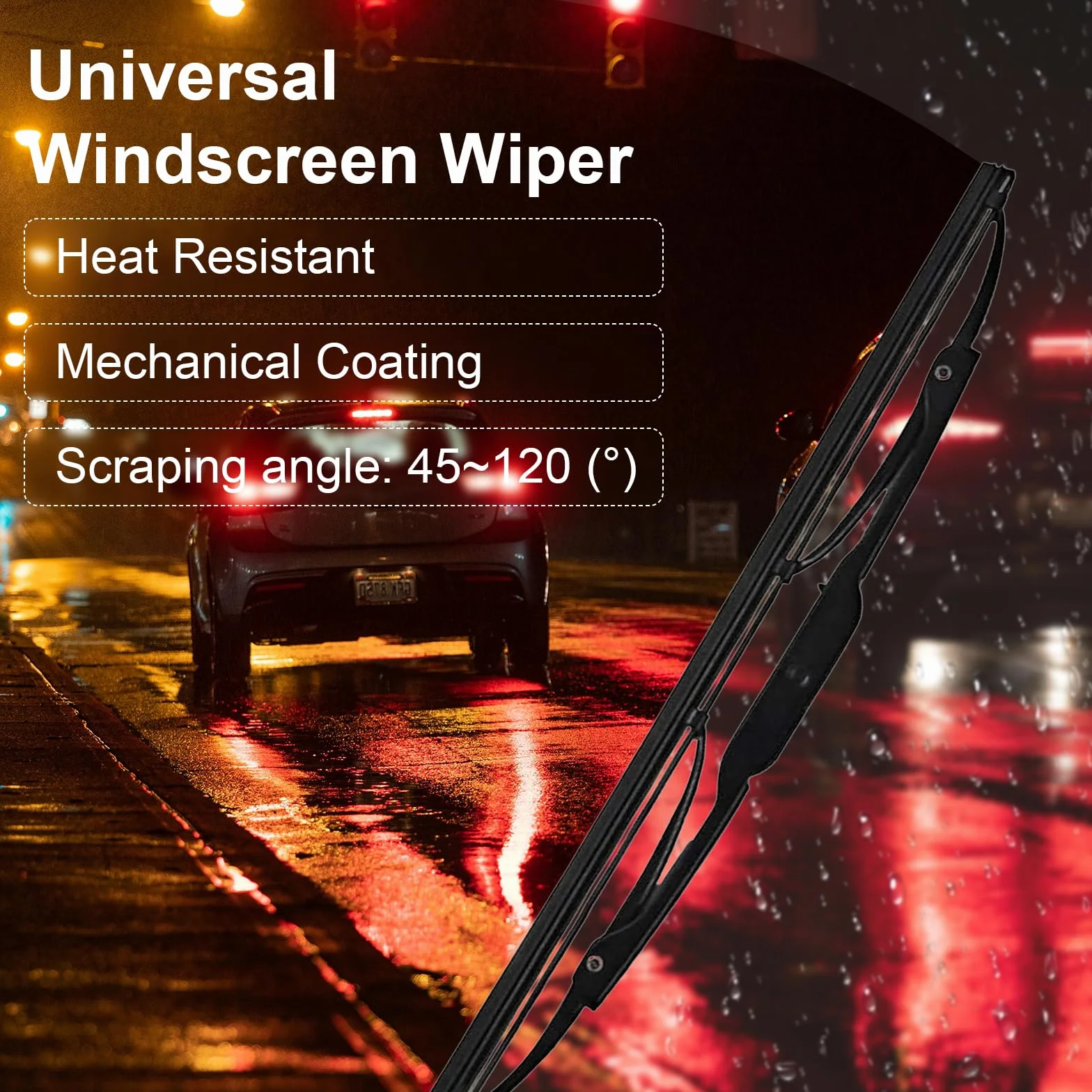 Uniwersalny silnik wycieraczek 12 V z ramieniem i piórem wycieraczek 105 °, zestaw wycieraczek silnika do ramienia wycieraczki ciągnika 01287358 7731000001 0390506510