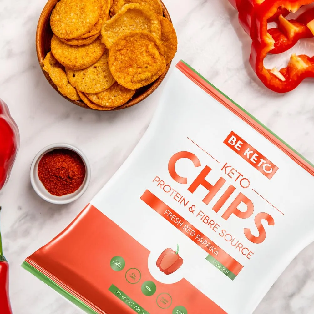 Chipsy ketonowe - świeża czerwona papryka 30 g