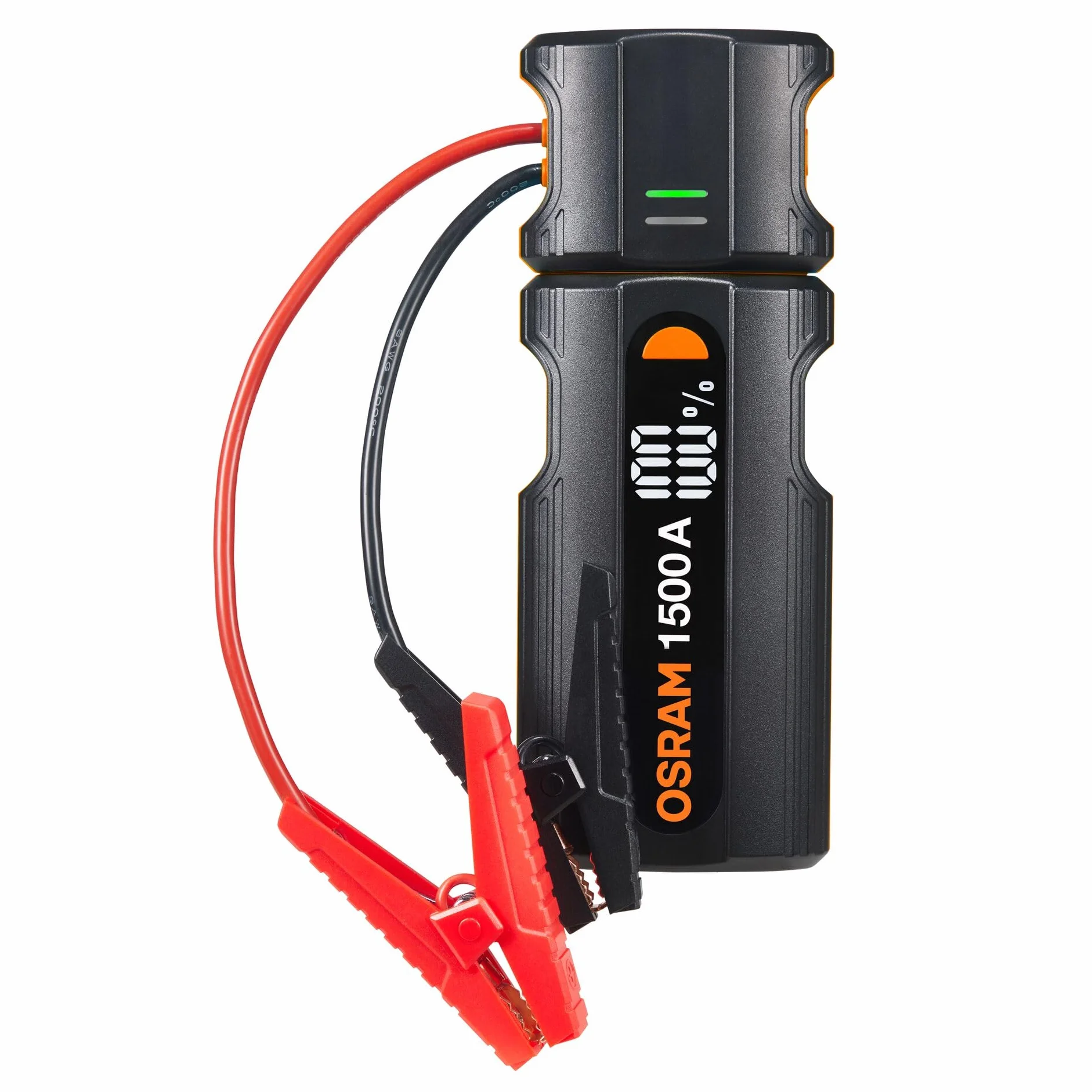 OSRAM BATTERYjumpstart 1500, power bank z rozrusznikiem, litowy rozrusznik, do pojazdów 12 V z silnikami benzynowymi o pojemności do 6,0 l i wysokoprężnymi o pojemności 3,0 l