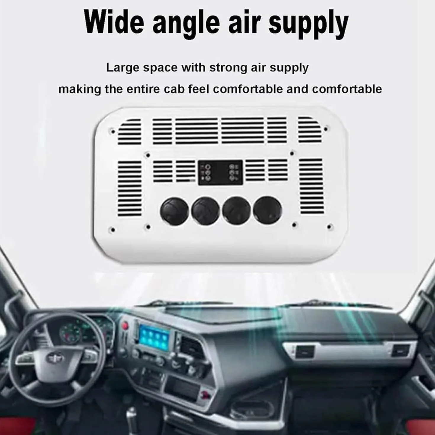 12V/24V Dc Dachowy Klimatyzator, Ciężarówka RV Dachowy Klimatyzator, Szybkie Chłodzenie I Ogrzewanie, Niski Poziom Hałasu Oszczędność Energii Dla Samochodów/Ciężarówek,White-24V