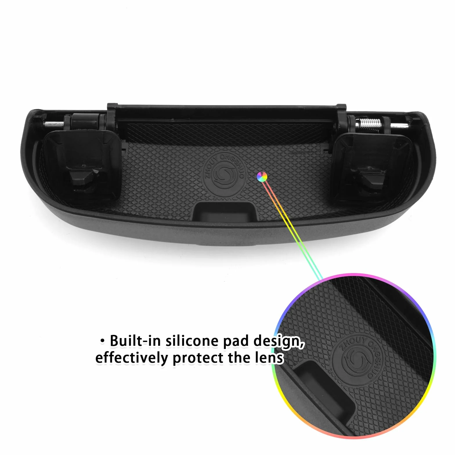 SKTU Samochodowy uchwyt na okulary przeciwsłoneczne, kompatybilny z BMW 1, 3, 5, 7, X1, X3, X5, X7, etui na okulary, do wnętrza samochodu (czarny)