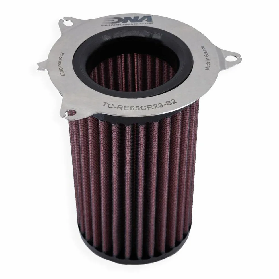 DNA High Performance Filters DNA osłona powietrza Stage 2 i zestaw filtrów kompatybilny z Royal Enfield Super Meteor 650 (22-24) PN: R-RE65CR23-S2-COMBO