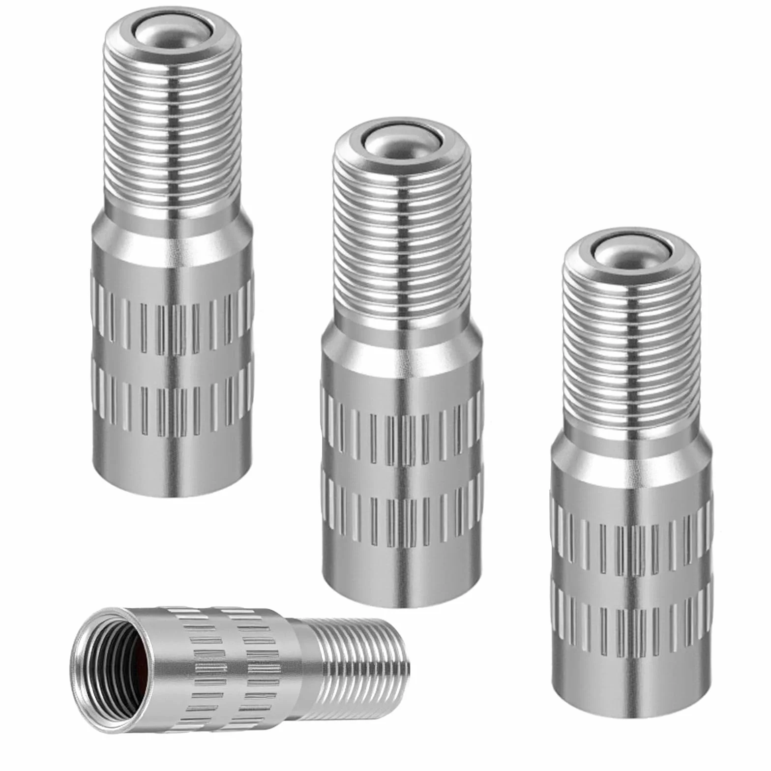 Bremorou 6 sztuk przedłużek do wentylu samochodowego, adapter, adapter do wentyli, nakrętka zaworu z gwintem, opony rowerowe do skutera, ciężarówki, vana, przyczepy kempingowej