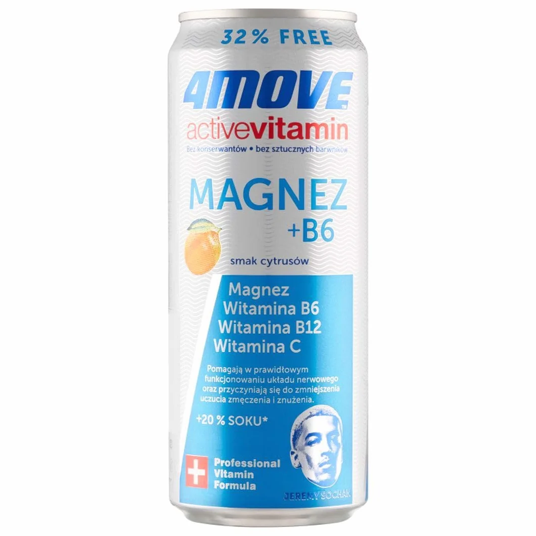 FOODCARE 4Move Active Vitamin Gazowany napój smak cytrusów 330 ml