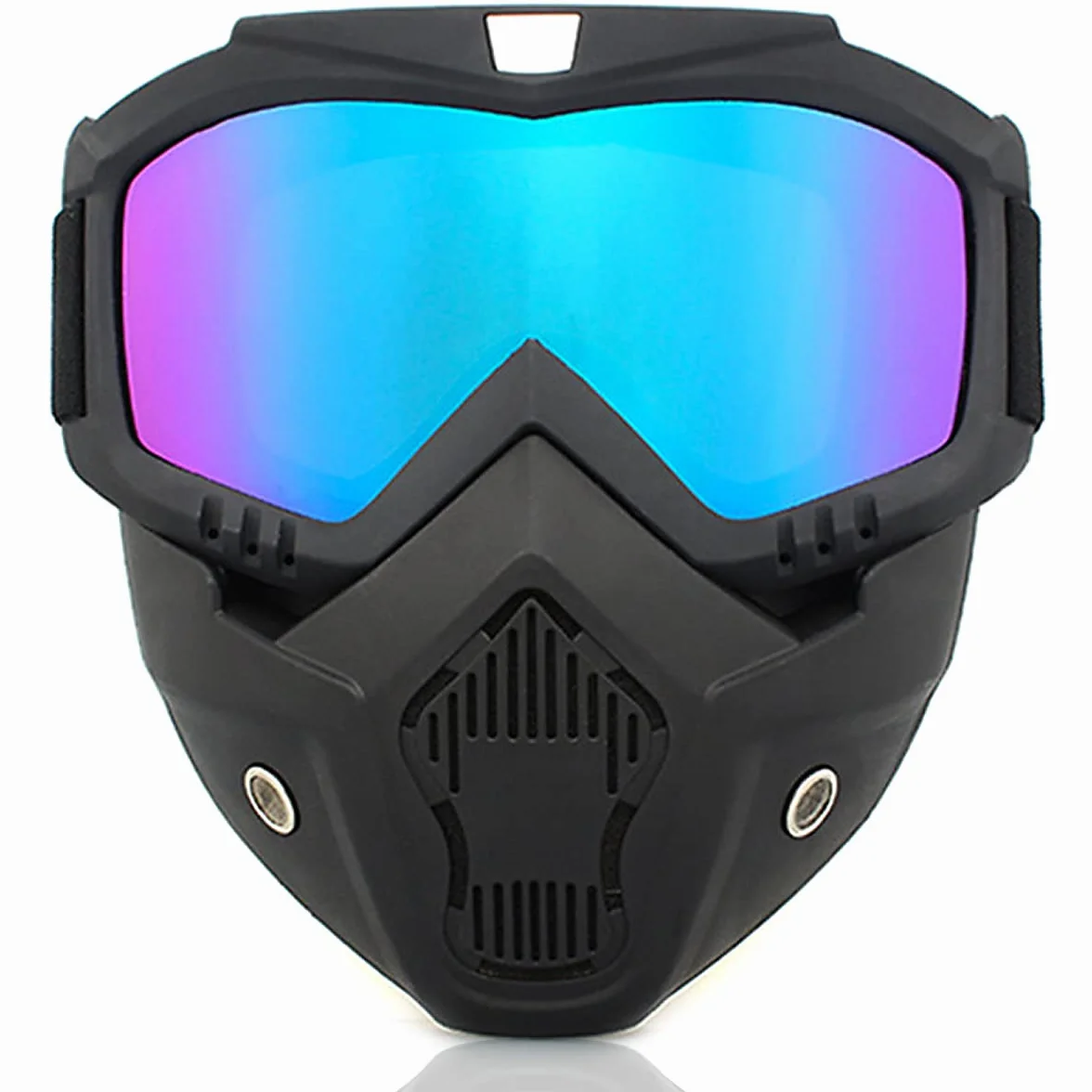 TAIZER Zdejmowane gogle motocyklowe, ochrona przed kurzem, motocross, wiatroszczelna maska na twarz, wiatroszczelna, odporna na zamglenie, jazda konna, rower dirtbike motocross