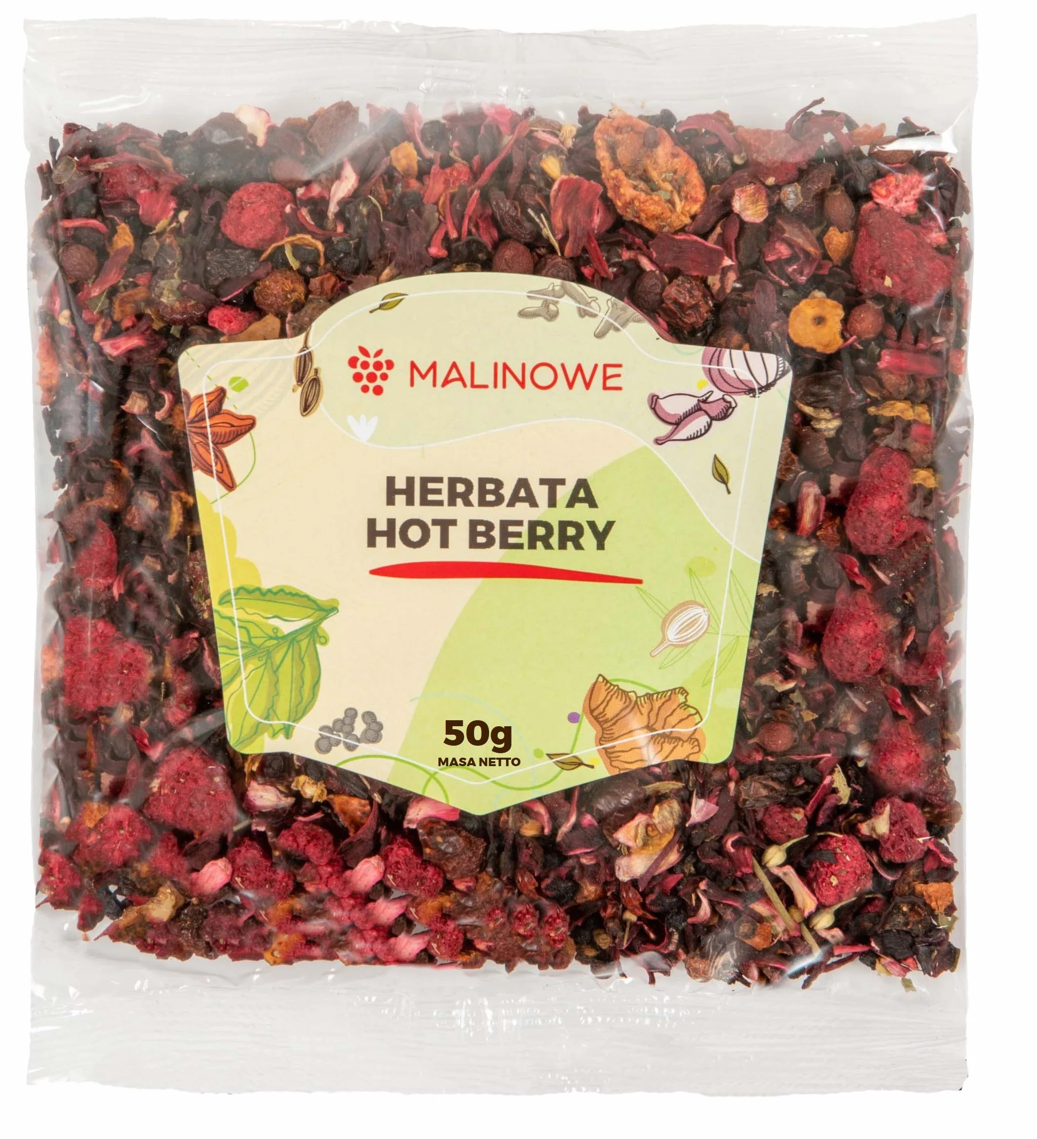 Herbata owocowa HOT BERRY żurawina 50G