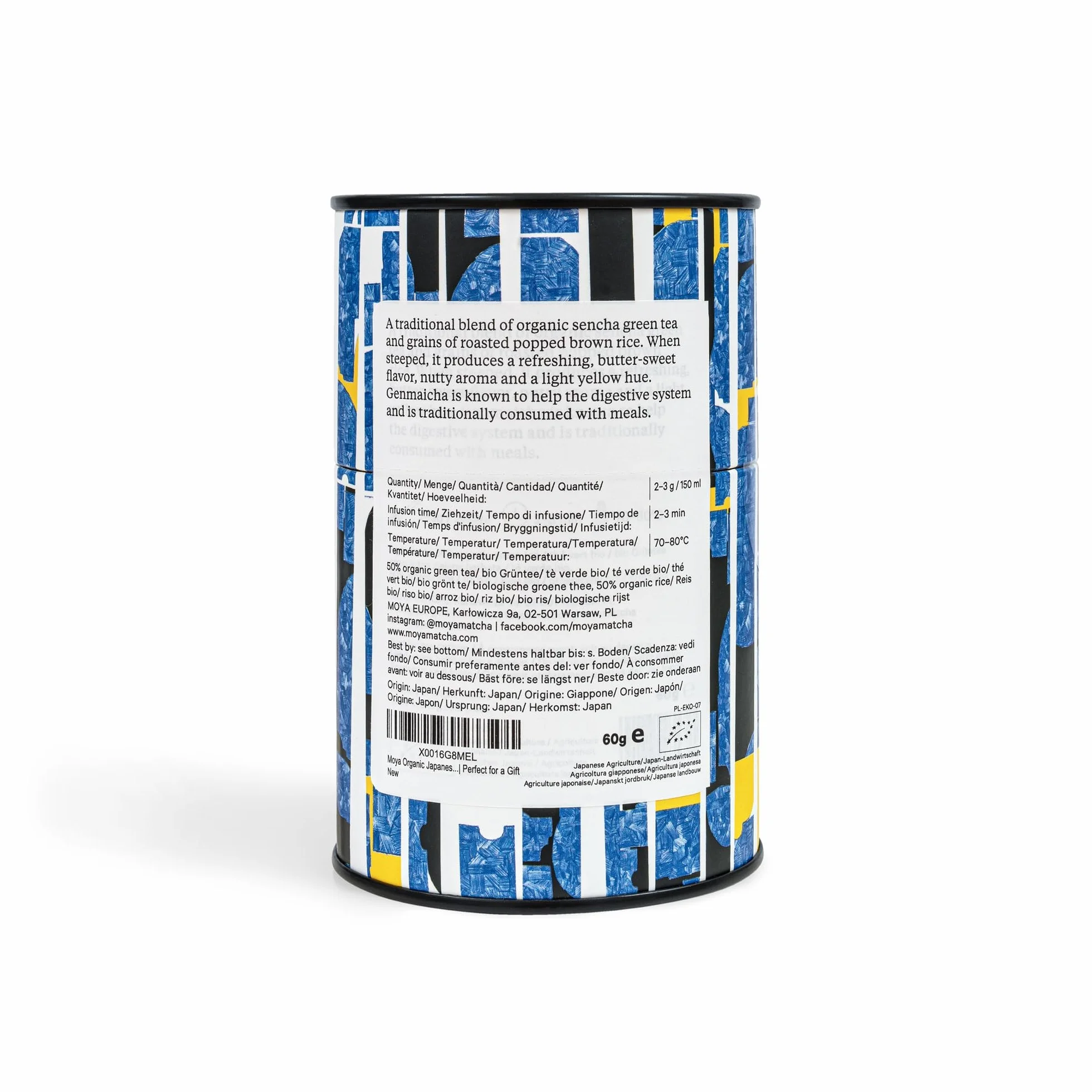 MOYA MATCHA HERBATA ZIELONA GENMAICHA BIO 60 g