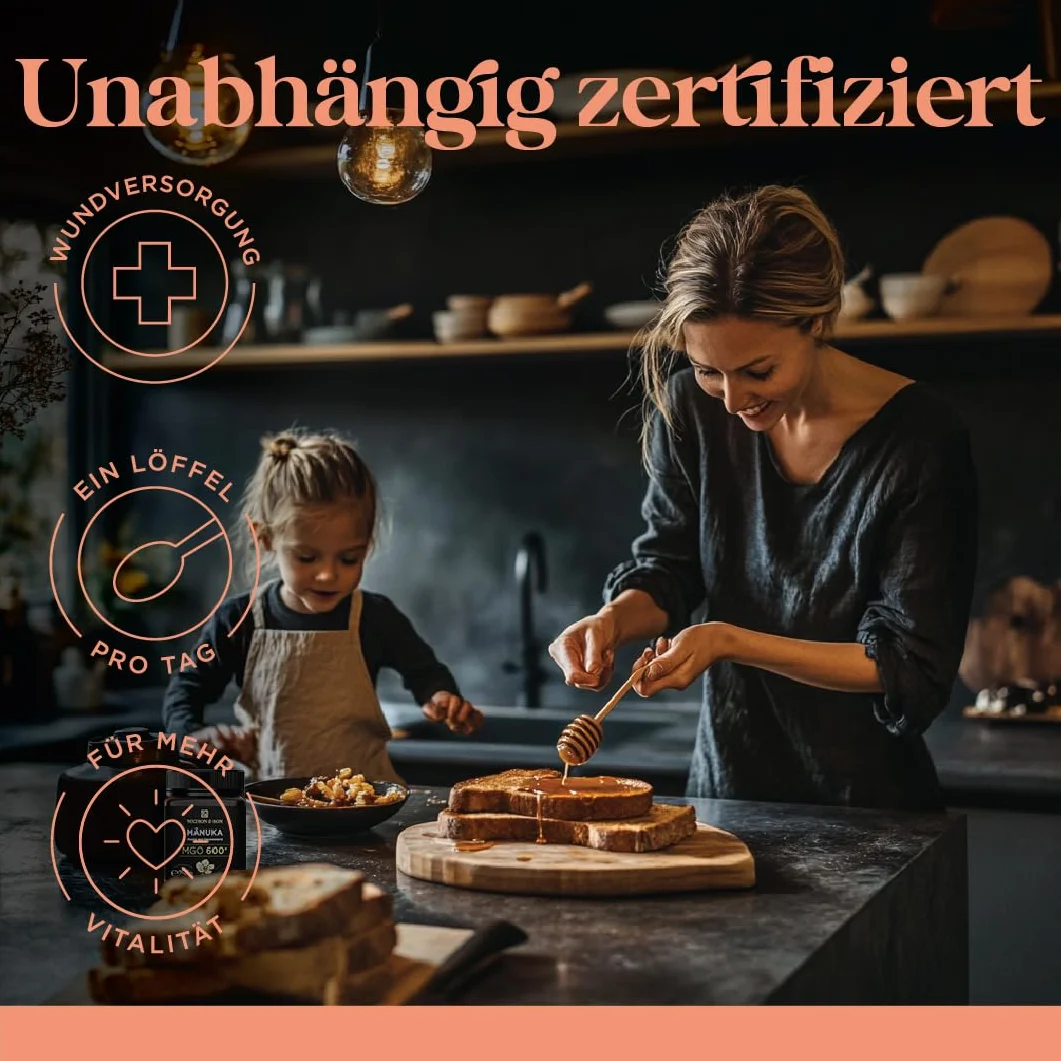 Miód Manuka MGO 600+ 1 kg z Nowej Zelandii