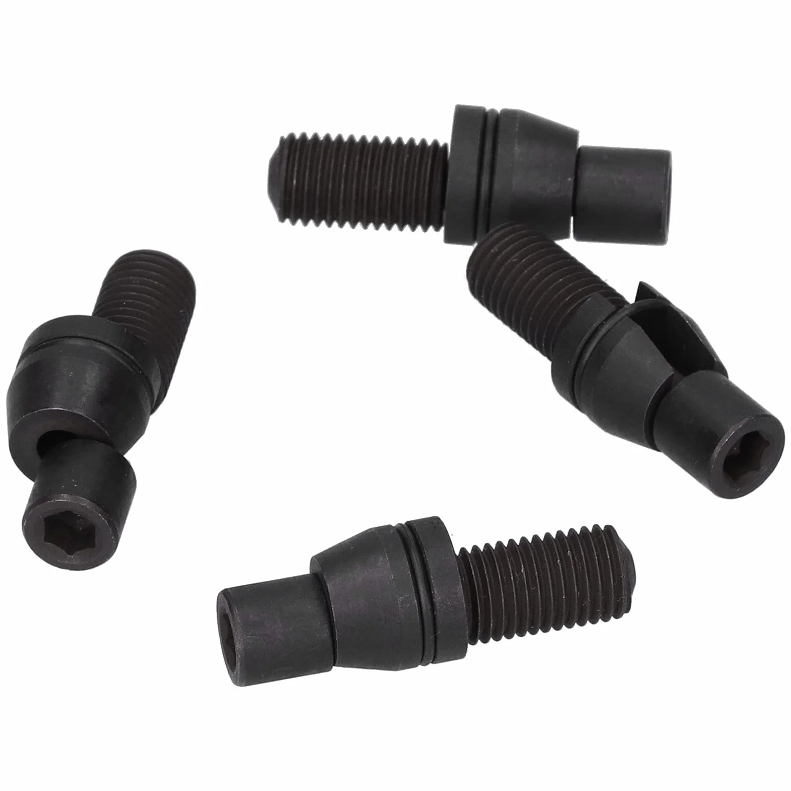 Qiilu kołek mocujący ę pomocniczą, 4 szt. Wyrównanie y pomocniczej kołek mocujący śruba regulacyjna M12x1.5mm gwint do naprawy samochodu