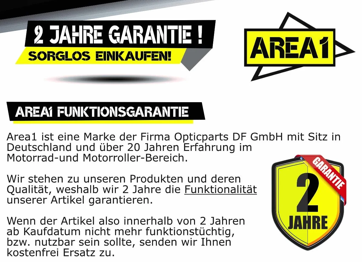 Area1 Zapasowy przetwornik + sprzęgło + dzwonek 107 mm 50 cm³ Chiny 4-suwowy silnik kompatybilny z Peugeot Django Kisbee VClick Motorro Mash Kinroad Jonway JM Motor Gorilla Direct Bikes Lexmoto Motron