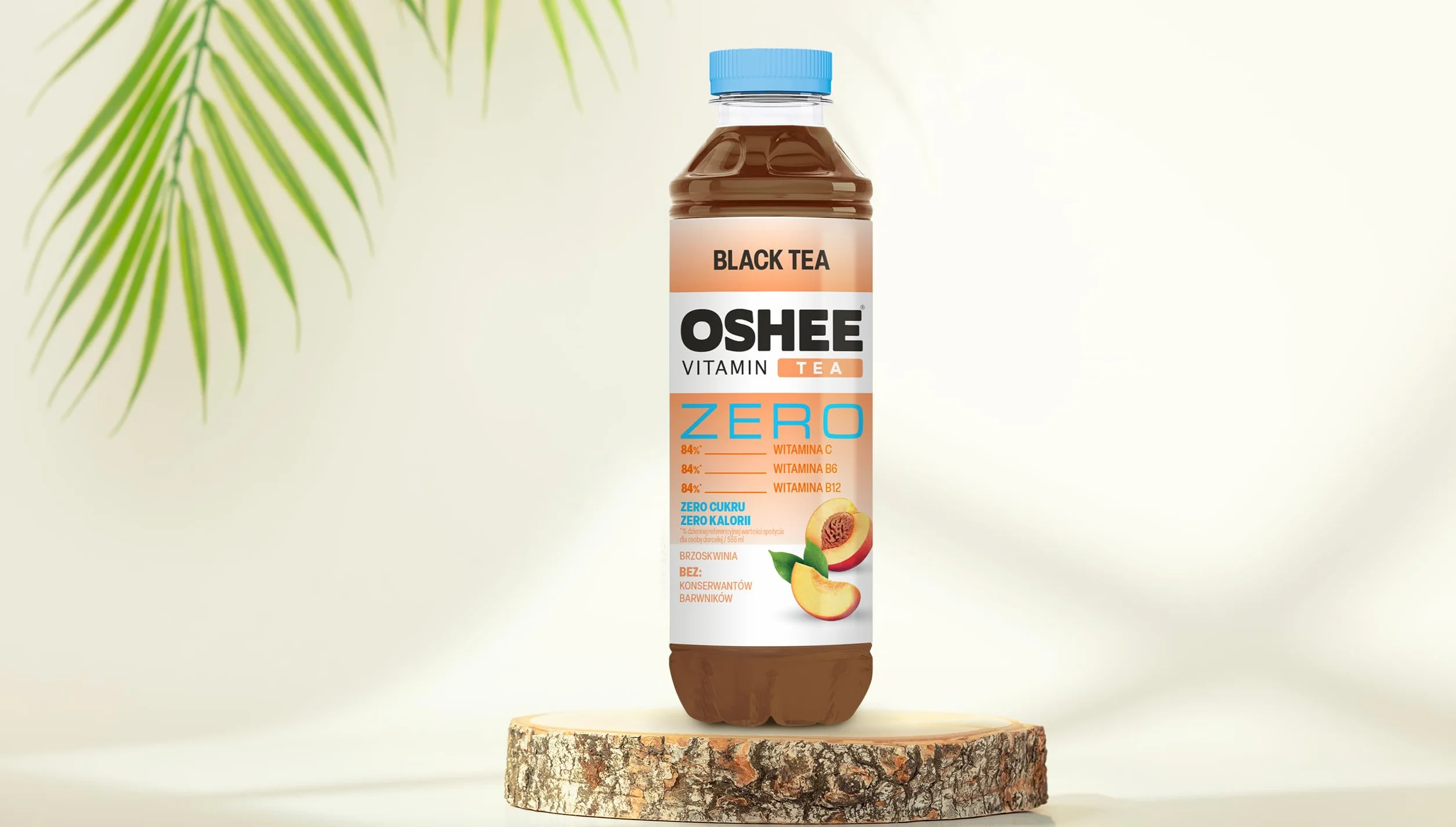 OSHEE Vitamin Tea Zero Brzoskwinia 555 ml
