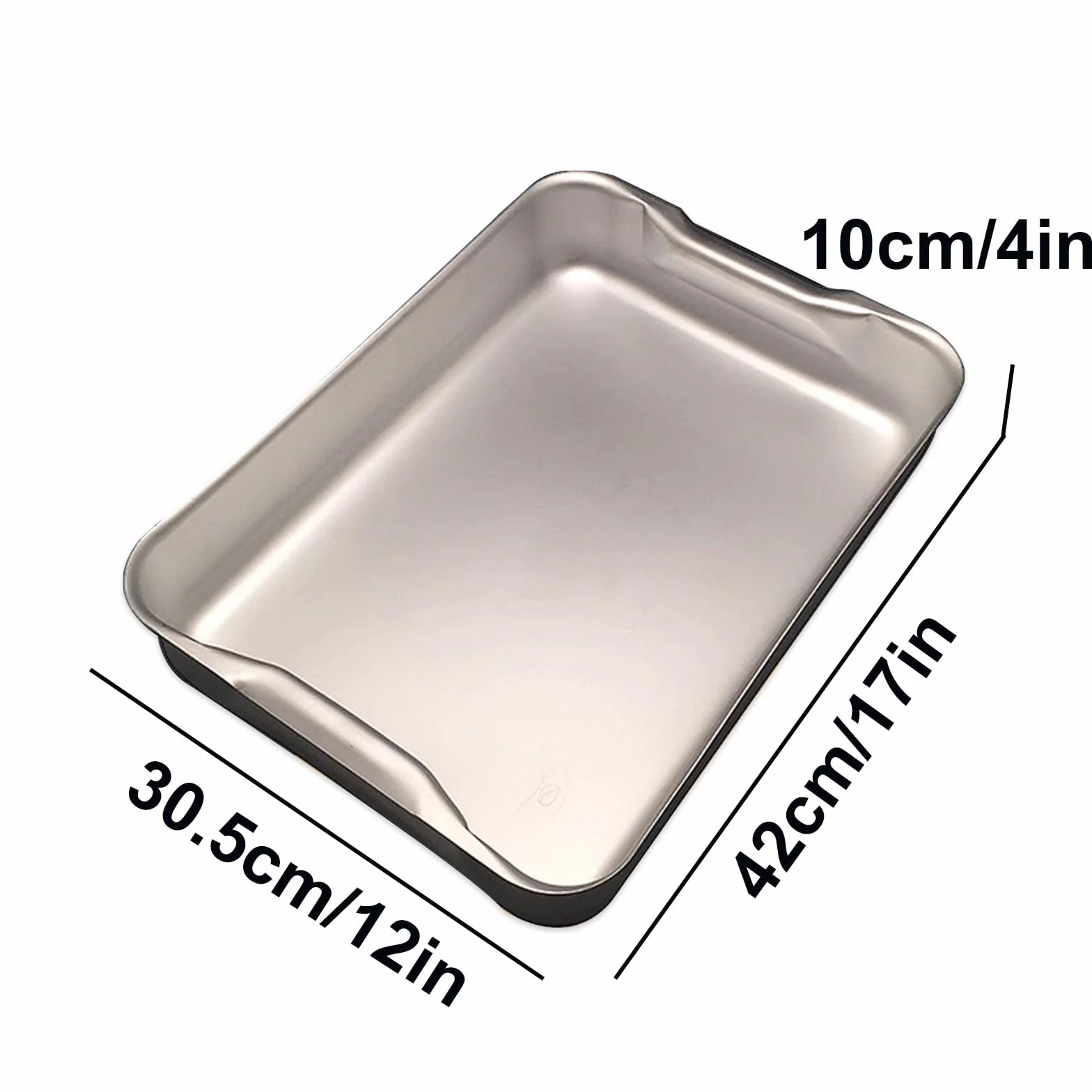 Oil Drip Pan for Under Car, Plant Water Catcher Tray Aluminum, Metal Drip Tray for Protects The Floor From Damage and Cleanliness(42 * 30.5 * 10cm/17x12x4in)