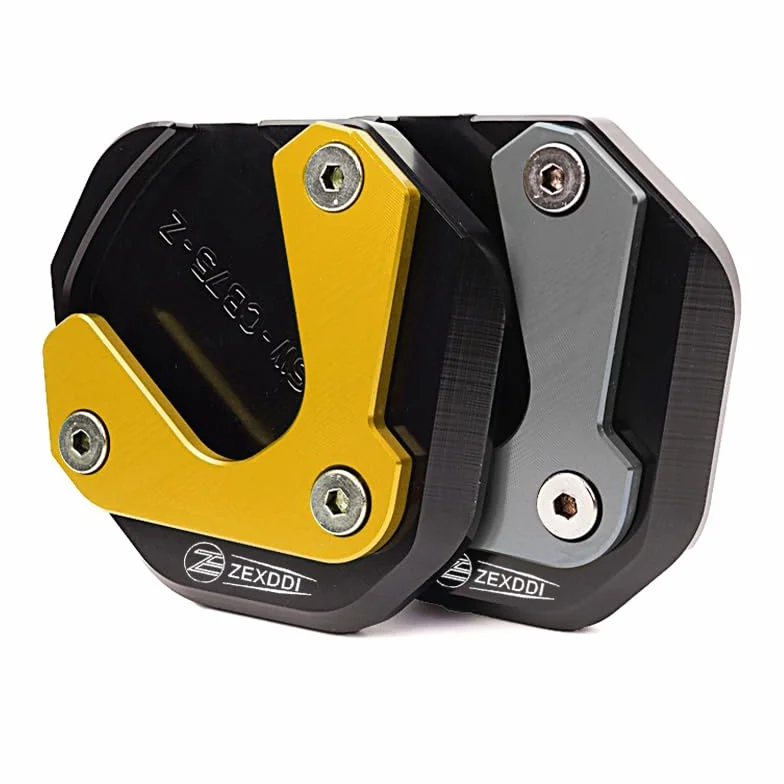 Motocykl CNC pasuje do Hon-da X-ADV XADV 750 NC750X NC750 X HORNET CB750 TRANSALP XL750 podkładka przedłużająca podpórkę boczną stopka płyta powiększająca stopkę (złoty)