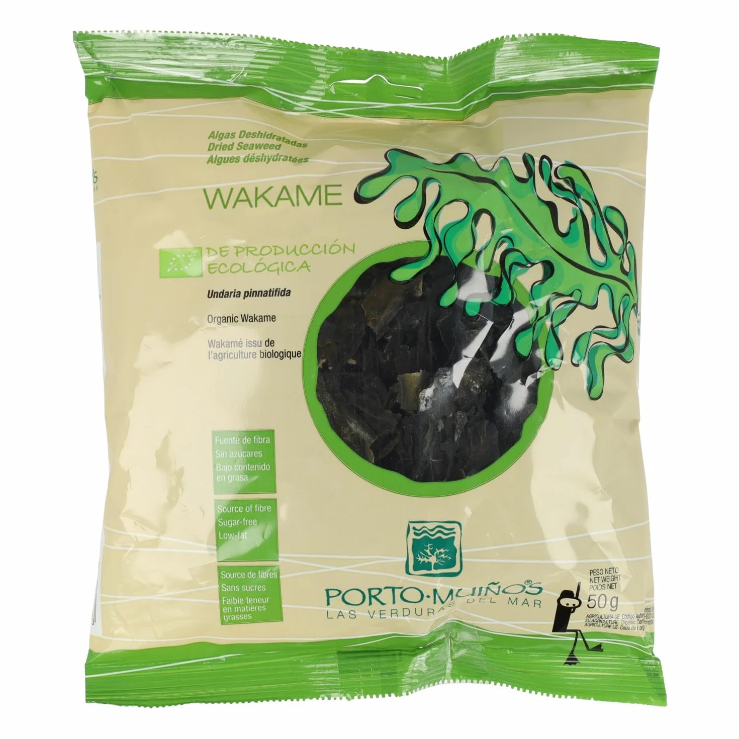 Porto-Muiños Wakame suszone algi 50 g