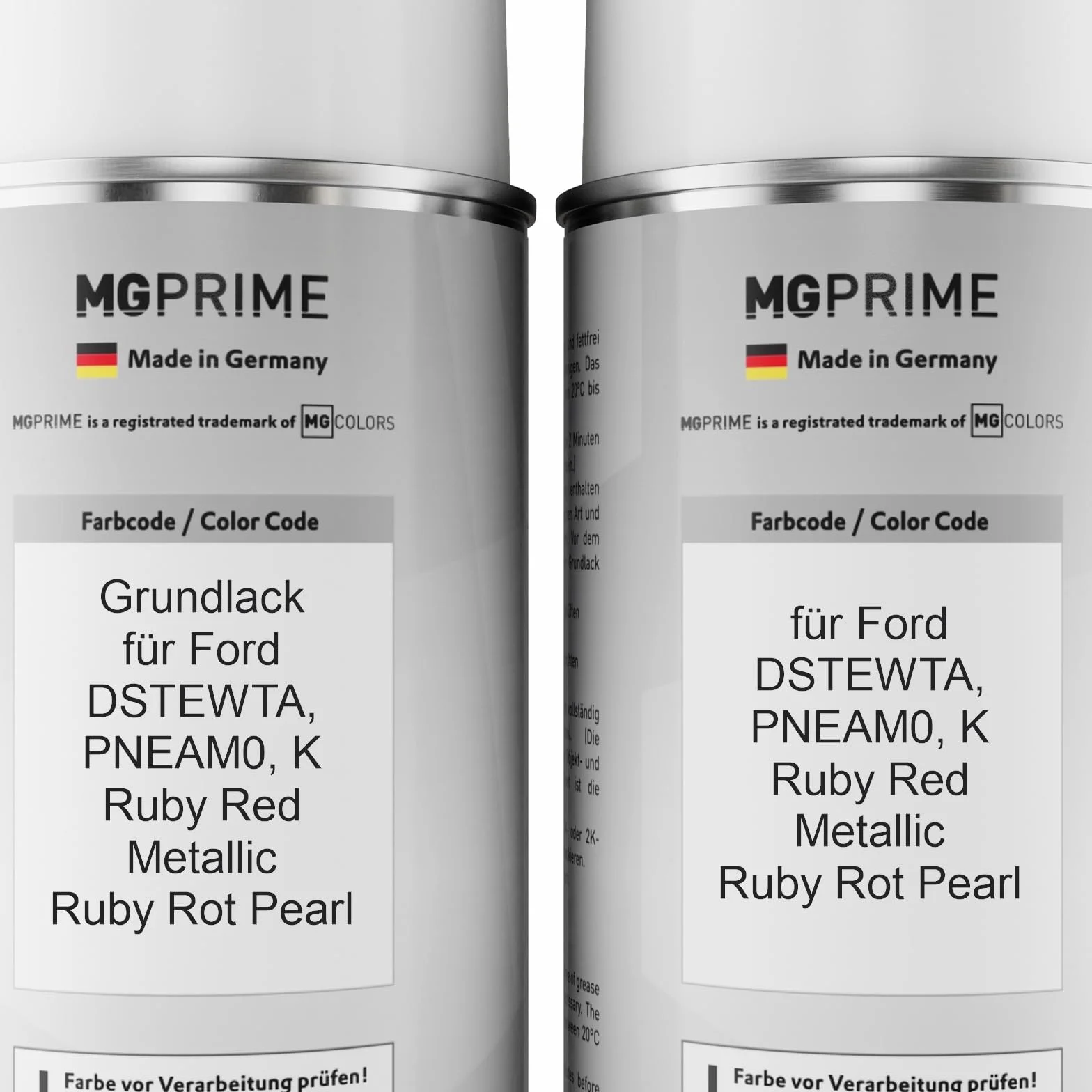 MG PRIME Lakier samochodowy Puszki z aerozolem dla Ford DSTEWTA / PNEAM0 / K Ruby Red Metallic/Ruby Rot Pearl podklad lakier bazowy spray puszka 400ml
