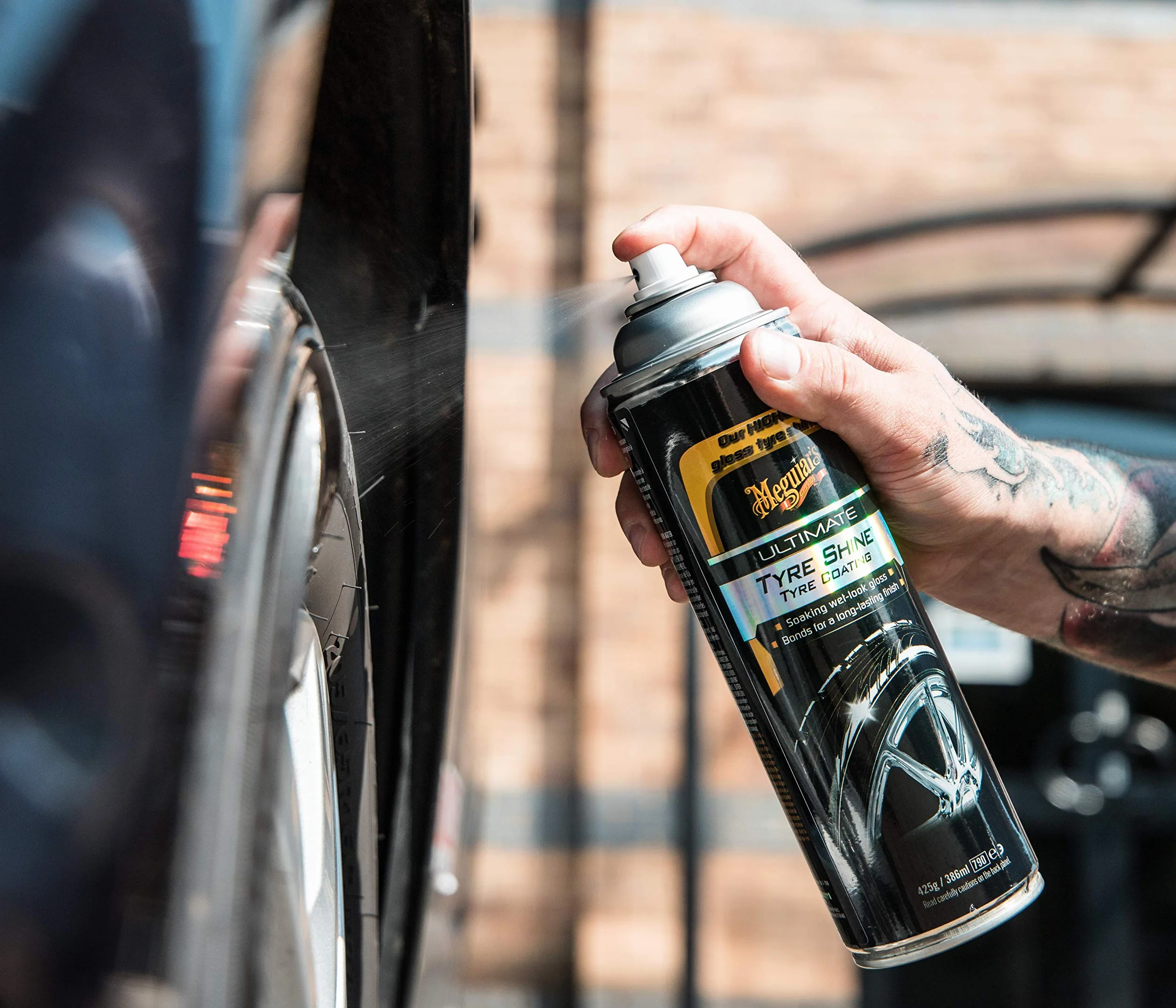 Meguiar's G192315EU Ultimate Tire Shine Tire Coating Opony Dressing 425g: Nasz najwyższy połysk opon błyszczy