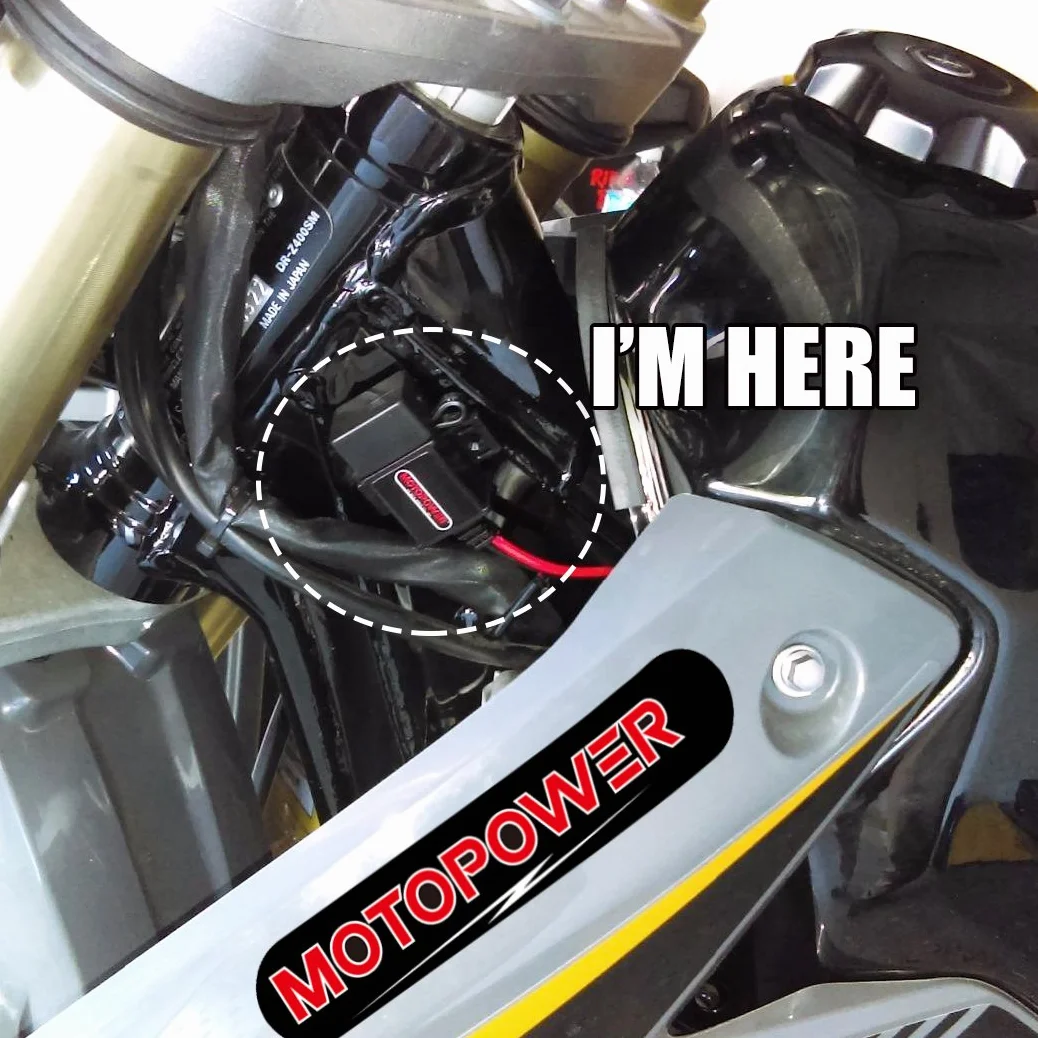 MOTOPOWER Zestaw ładowarki USB 3,1 A z nasadkami złącza SAE do ładowania GPS na motocyklu