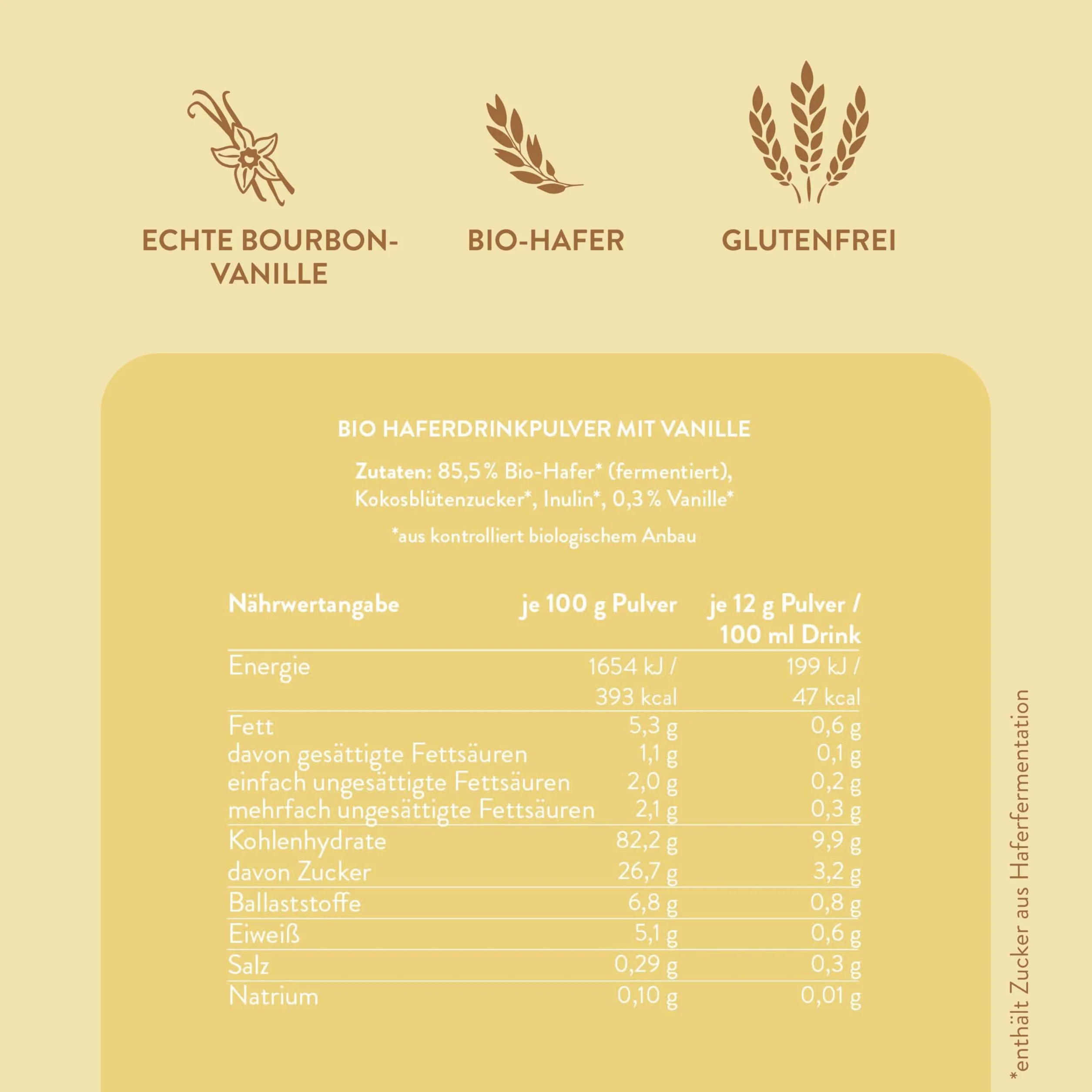 Blue Farm Oat Base Waniliowy Napój Roślinny bez Laktozy i Glutenu