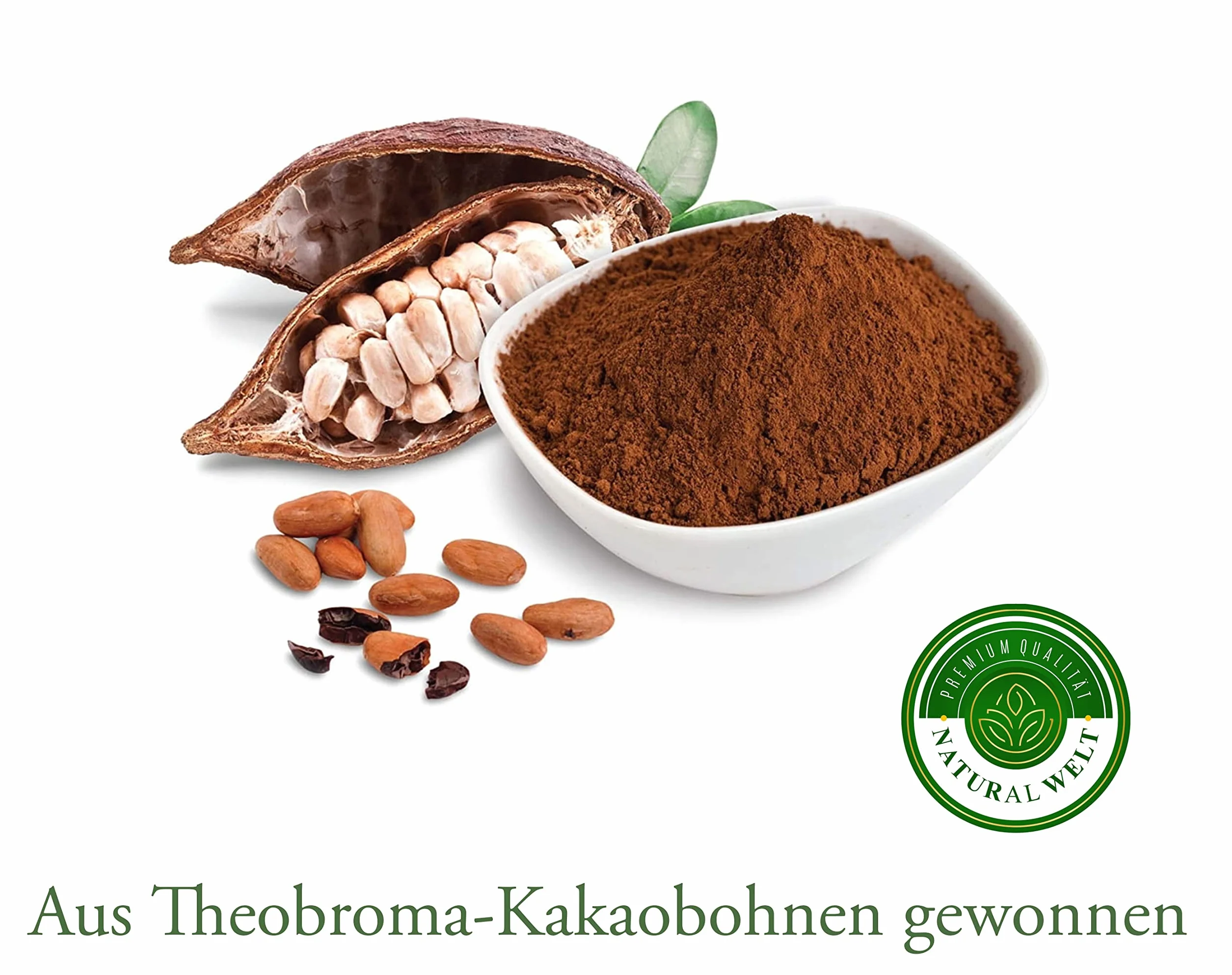Natural Welt kakao w proszku 354 g. Surowe kakao w proszku do gorącej czekolady I z Peru I bez cukru, 100% naturalne kakao w proszku, z wysokiej jakości ziaren kakaowych