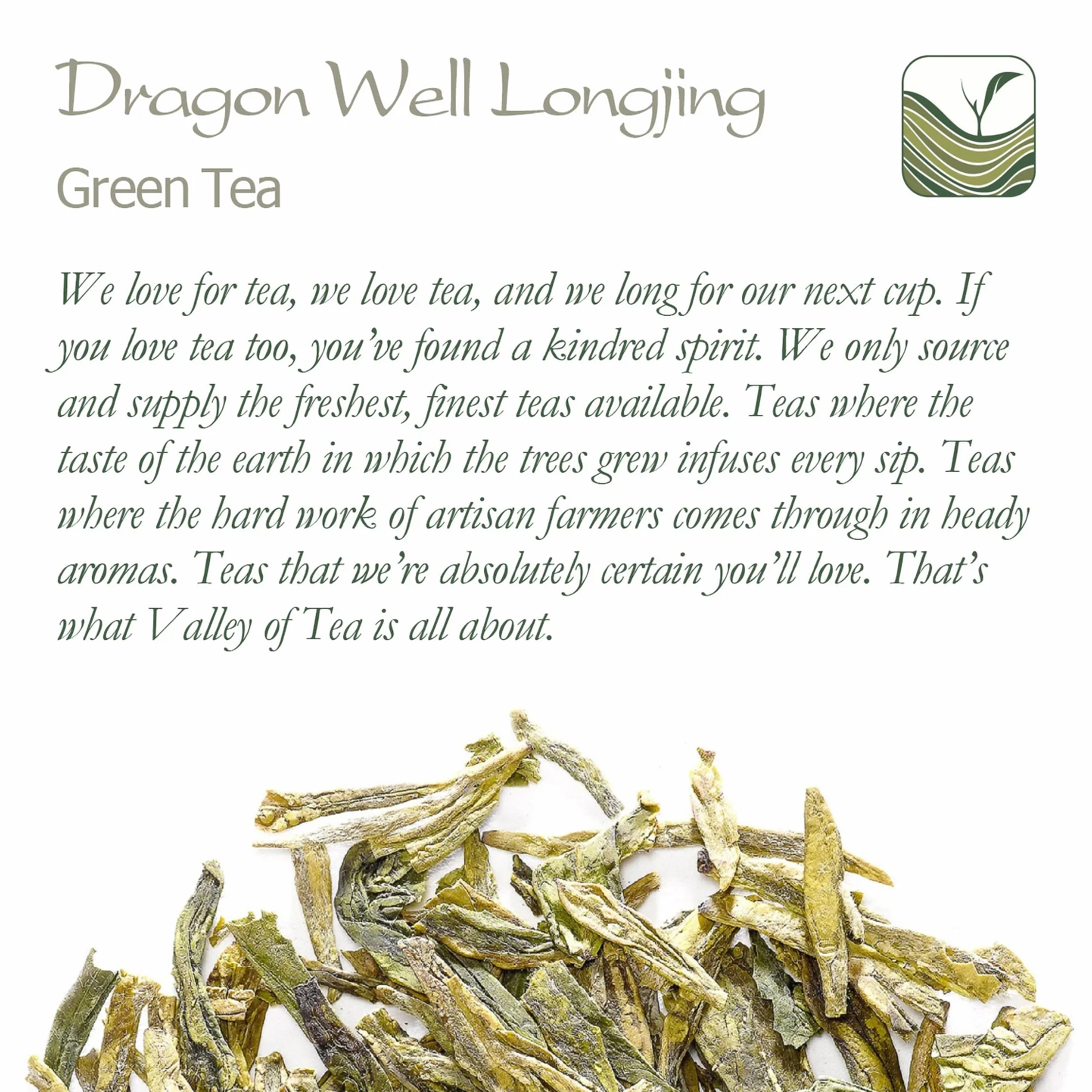 Dragon Well Green Tea Longjing Loose Leaf Tea Xihu Chinese Lung Ching 100g