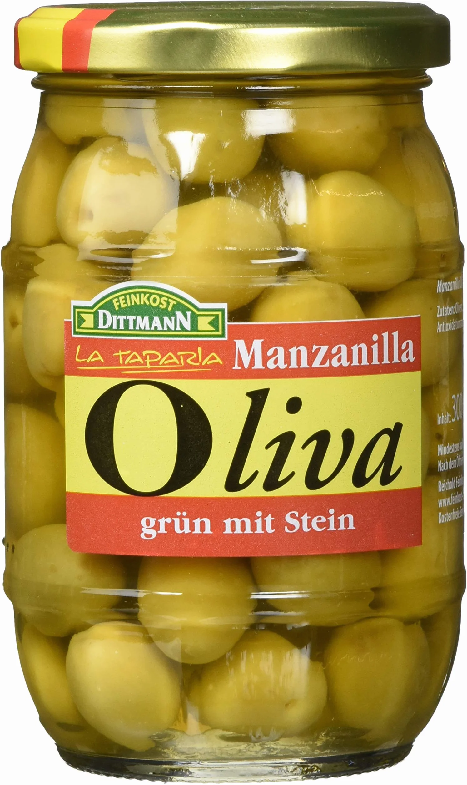 Gourmet oliwki zielone z kamieniem 300/200 g