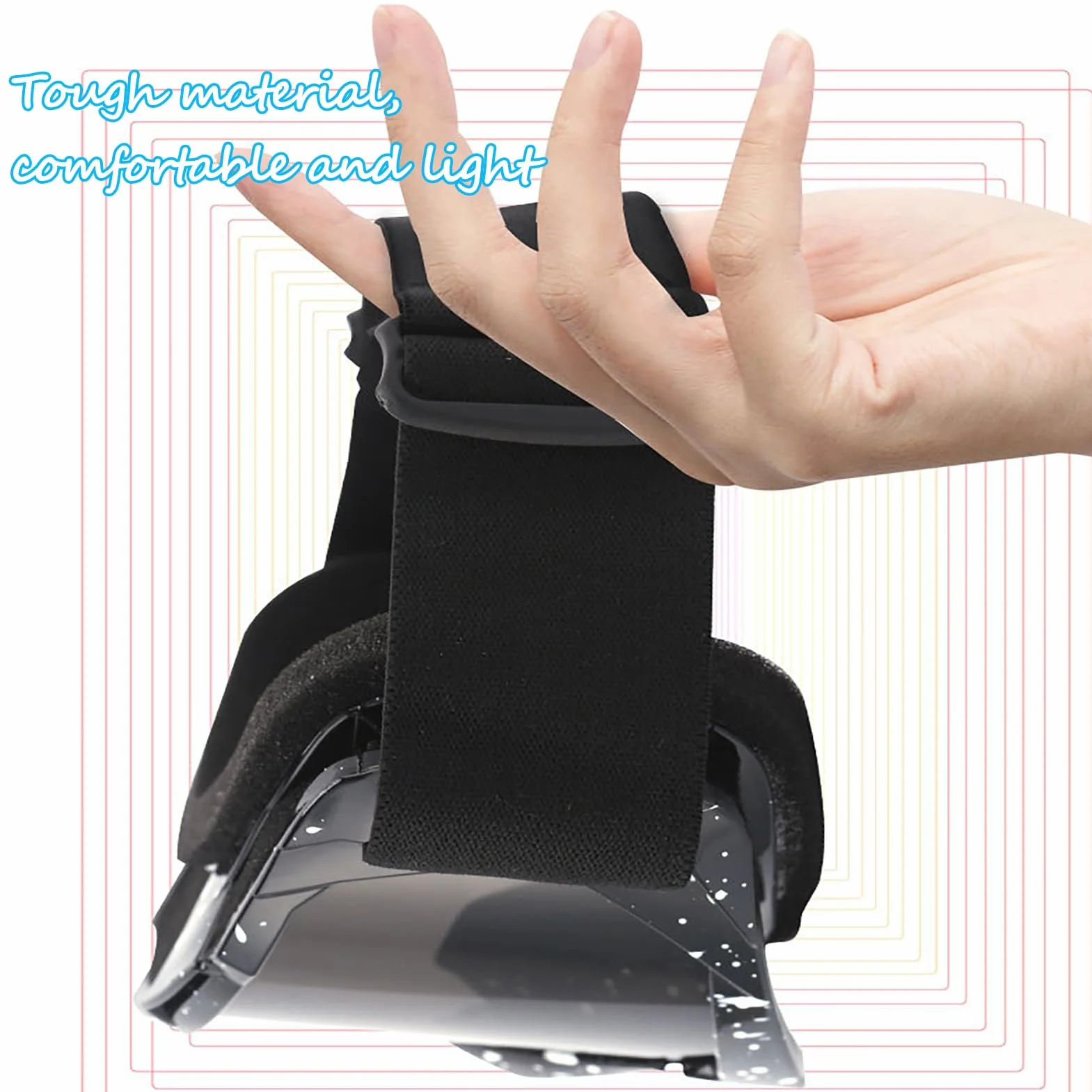 DONGZQAN Gogle motocyklowe dla osób noszących okulary, okulary motocrossowe, do kasku, akcesoria do motocrossu, dla mężczyzn i kobiet, młodzieżowe dopasowanie do okularów, UV400, wiatroszczelne