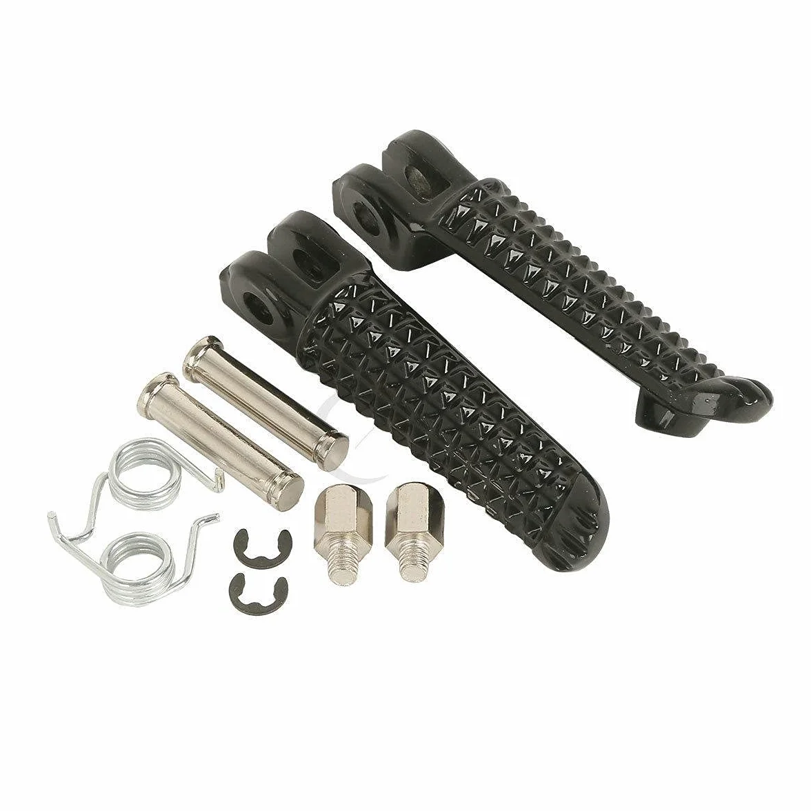 Podnóżki przednie i tylne do motocykla, kompatybilne z Yamaha YZF R6 2003-2012 YZF R1 2002-2019 (czarne)