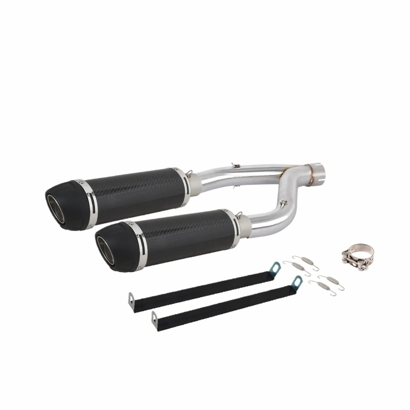 rura wydechowa motocyklowy wydech Slip On Pasuje Do Aprilia SHIVER 900 Motocyklowy Układ Wydechowy Środkowy Tłumik Rury Łączącej(Type D)