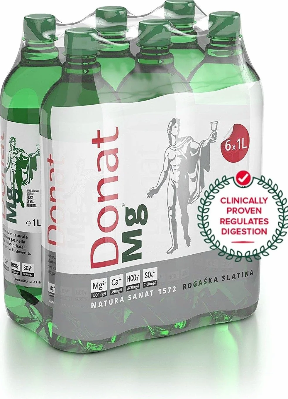 SORINA 6 naturalna woda mineralna gazowana DONAT MG ROGASKA Magnesio 100 cl