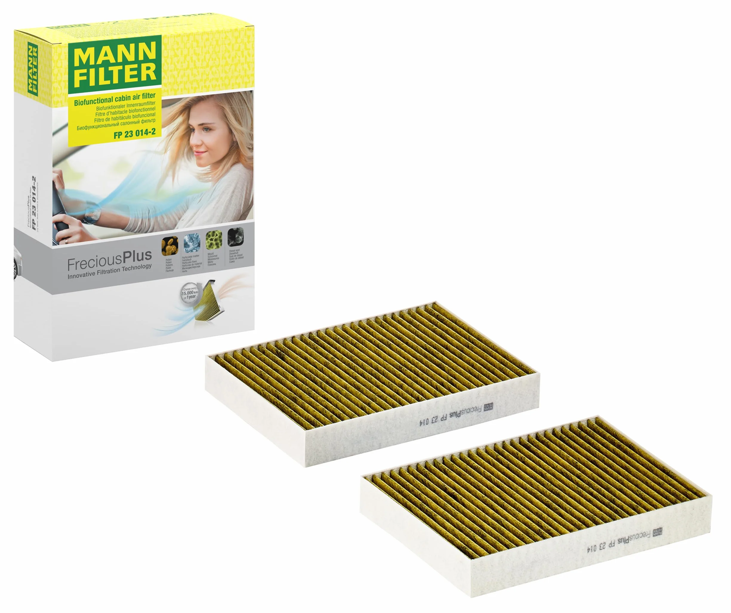 MANN-FILTER FP 23 014-2 Filtr powietrza kabinowego - SAMOCHODY OSOBOWE + DOSTAWCZE