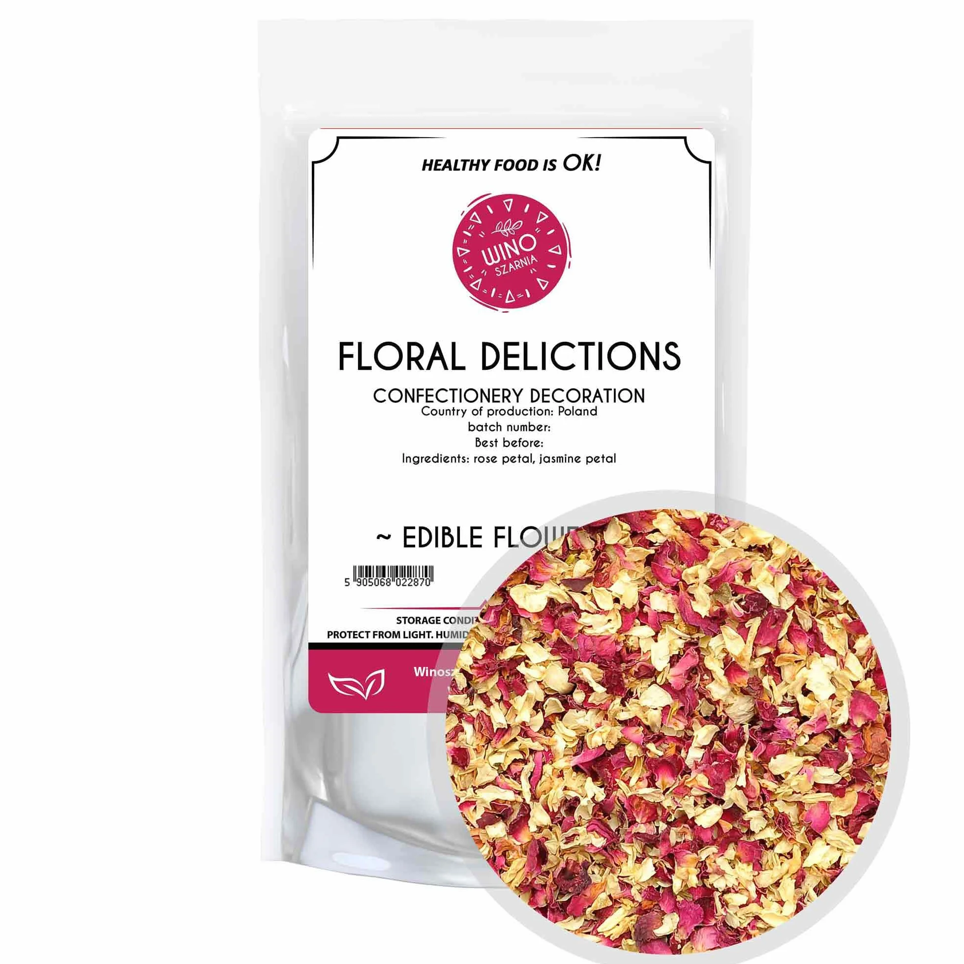 Kwiaty na tort Kwiatowe Delicje - 10g Jadalne