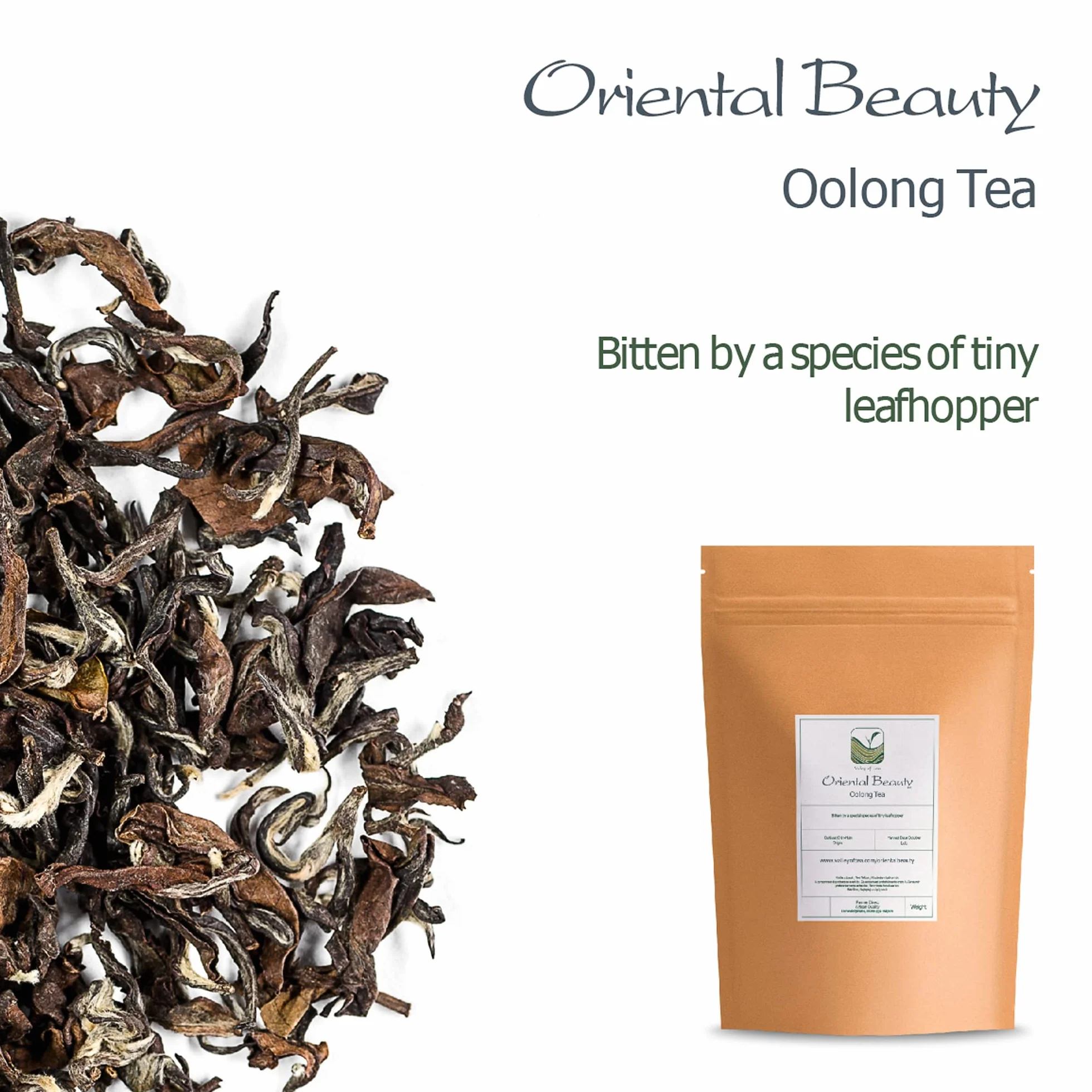 Oriental Beauty Taiwan Oolong Tea - Dongfang Meiren Taiwanese Wu Long Tea - White Tip Oolong Tea -