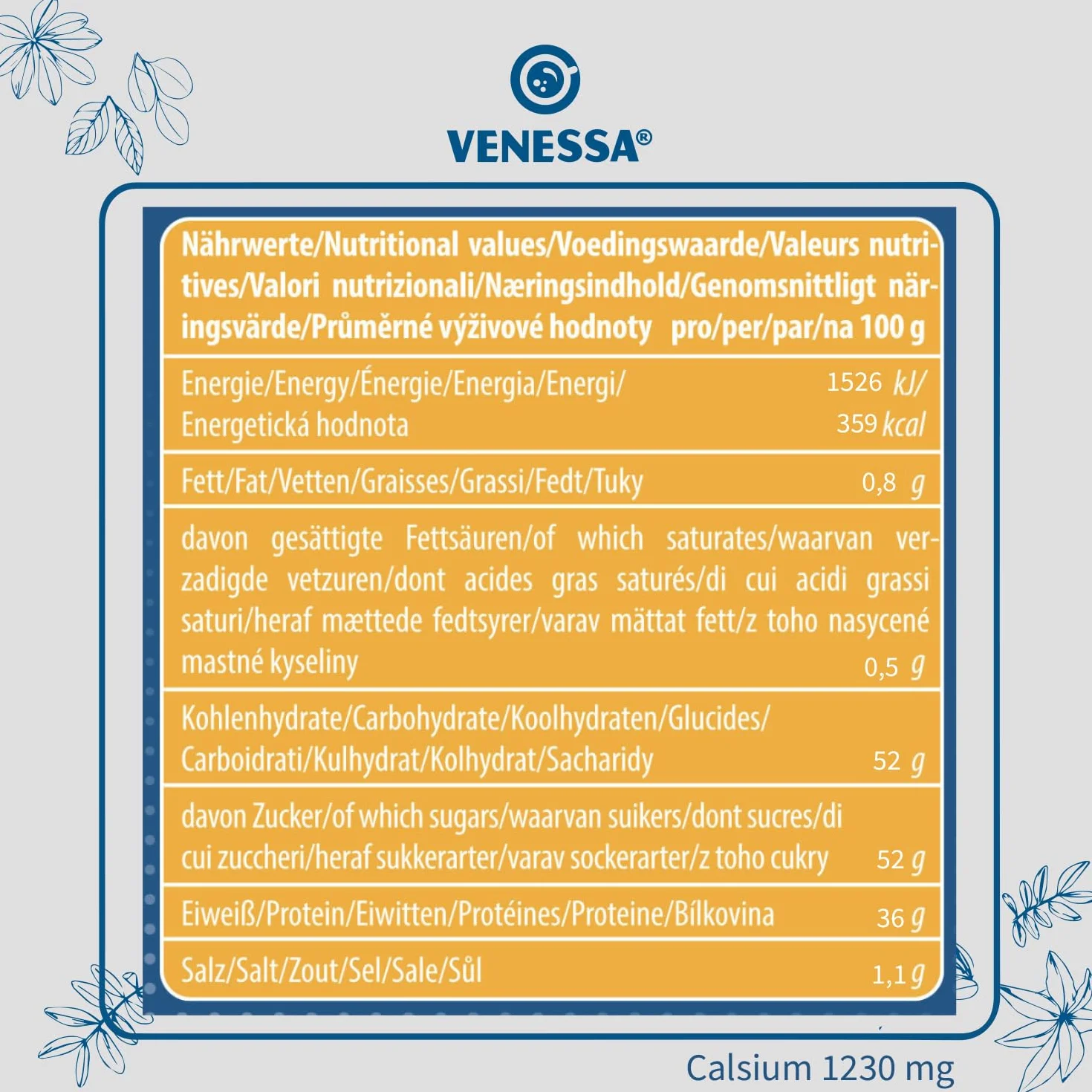 Venessa VSM 100 Lorimee odtłuszczone mleko w proszku granulat 500 g Skimmed Milk do kawy