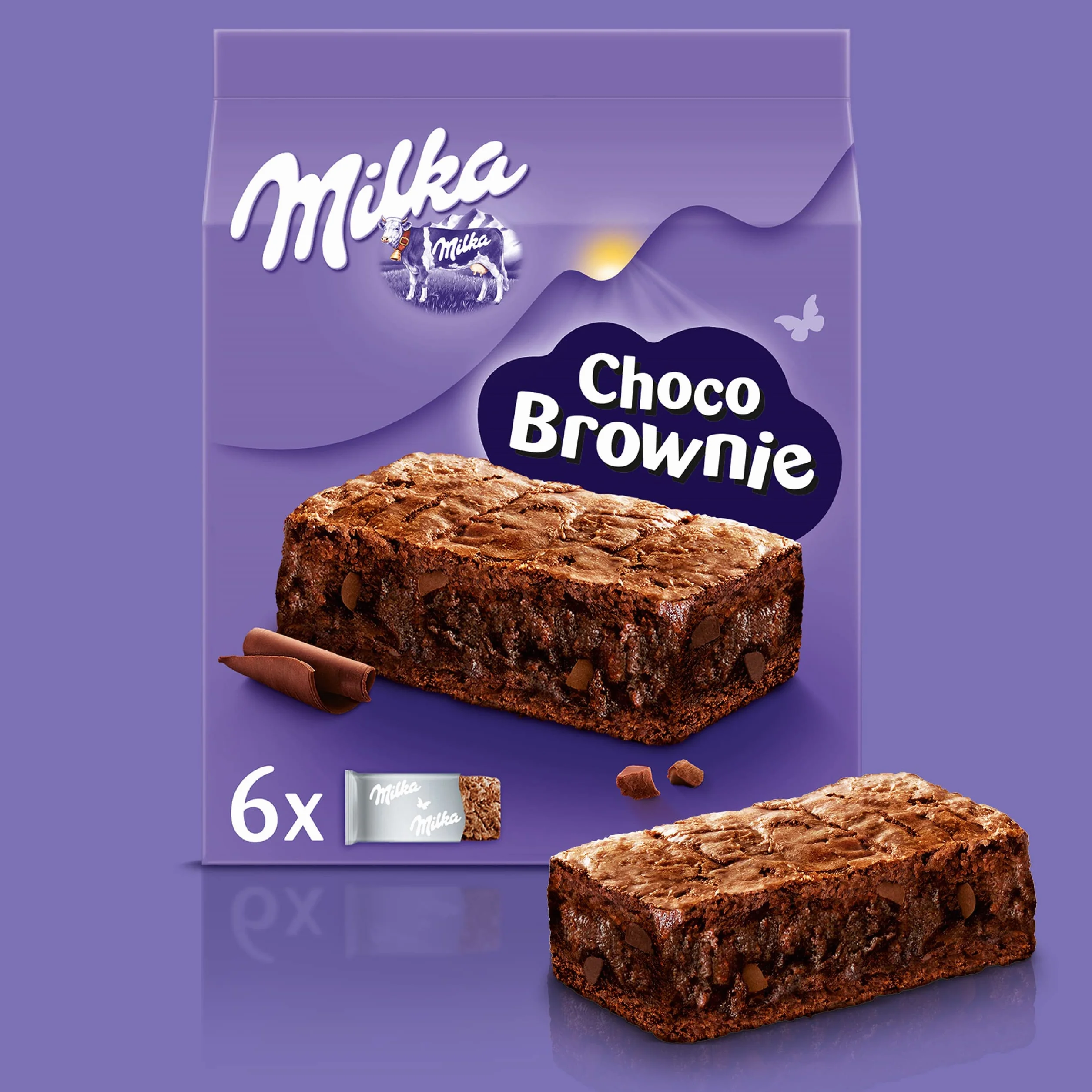 Milka Choco Brownie Ciastka z czekoladą i kawałkami czekolady mlecznej 150 g