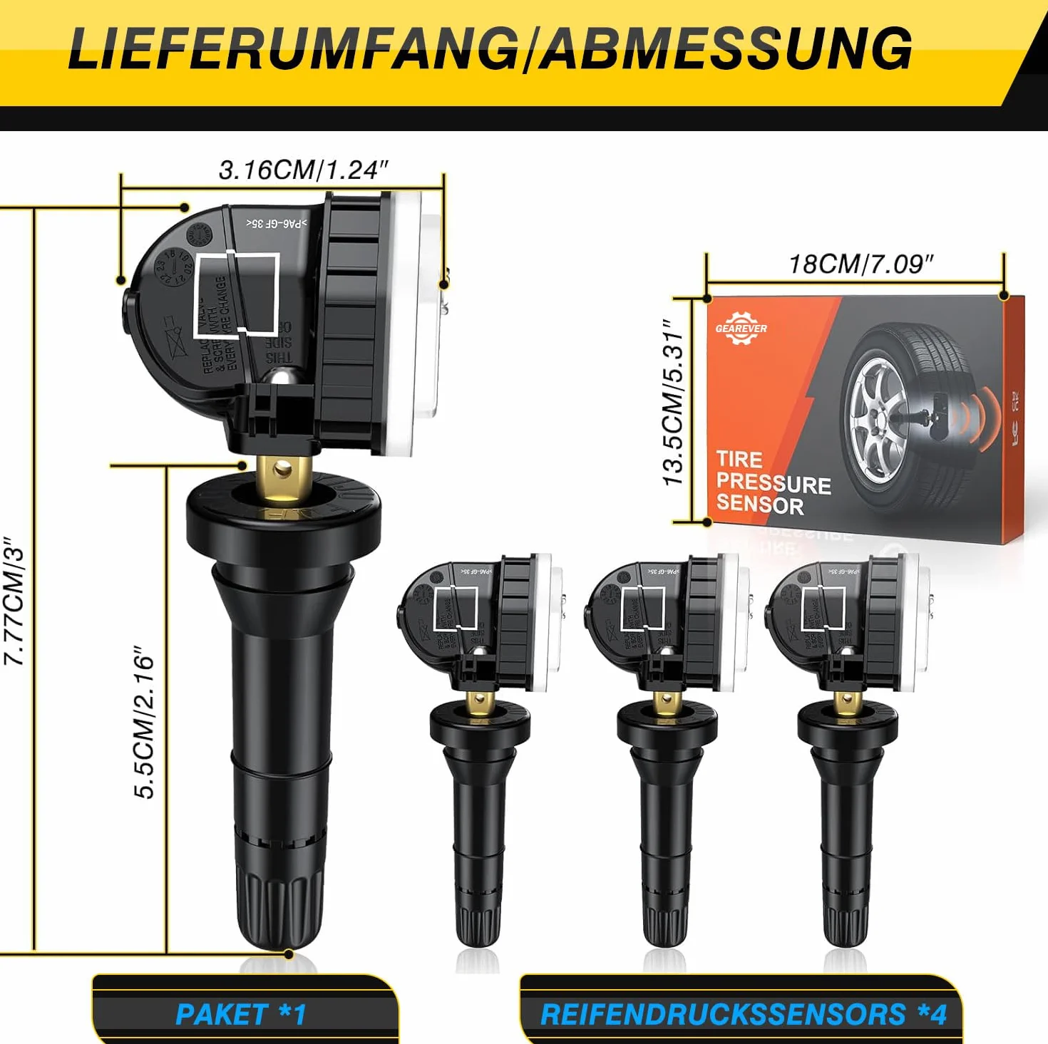 Czujnik ciśnienia w oponach, system kontroli ciśnienia w oponach TPMS czujnik RDKS 433 MHz do OPEL Antara Corsa Insignia Meriva Mokka Zafira, czujnik TPMS 13506028 13594222, 4 sztuki