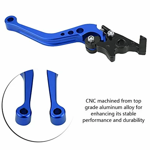 Motorcycle 2szt 22mm 7/8"CNC aluminium motocykl sprzęgło hamulec bębnowy dźwignia dźwigni części zamienne odpowiednie do uniwersalnego motocykla (niebieski)