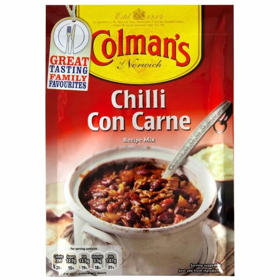 Colman's Chilli Con Carne mieszanka sosu 50 g opakowanie 6 szt.