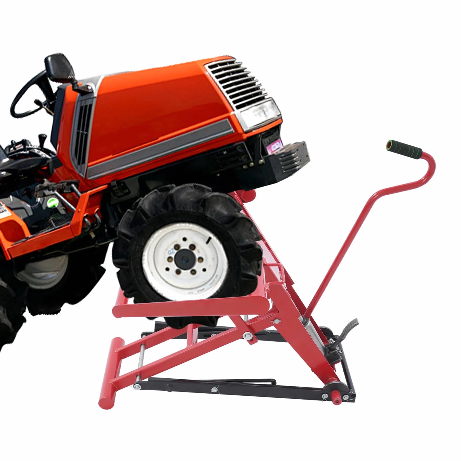 Hydrauliczny podnośnik do traktora, udźwig 350 kg, regulowany ruchomy podnośnik do kosiarki, wysokość podnoszenia 64,5 cm, podnośnik do kosiarki ogrodowej, ATV, konserwacji i wymiany noży