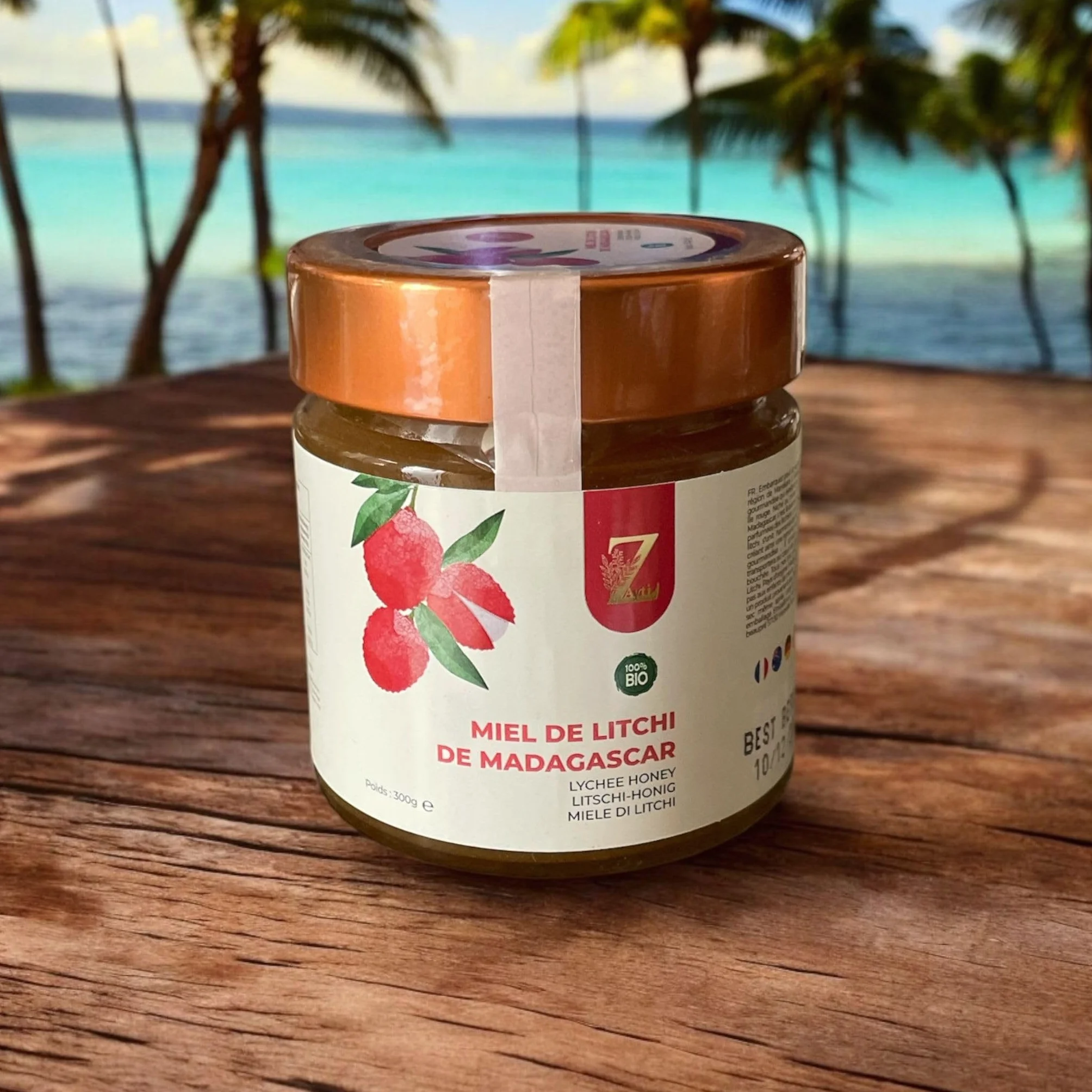 Miód De Litchi De Madagaskaru 300g Naturalny Rzadki Unikalny