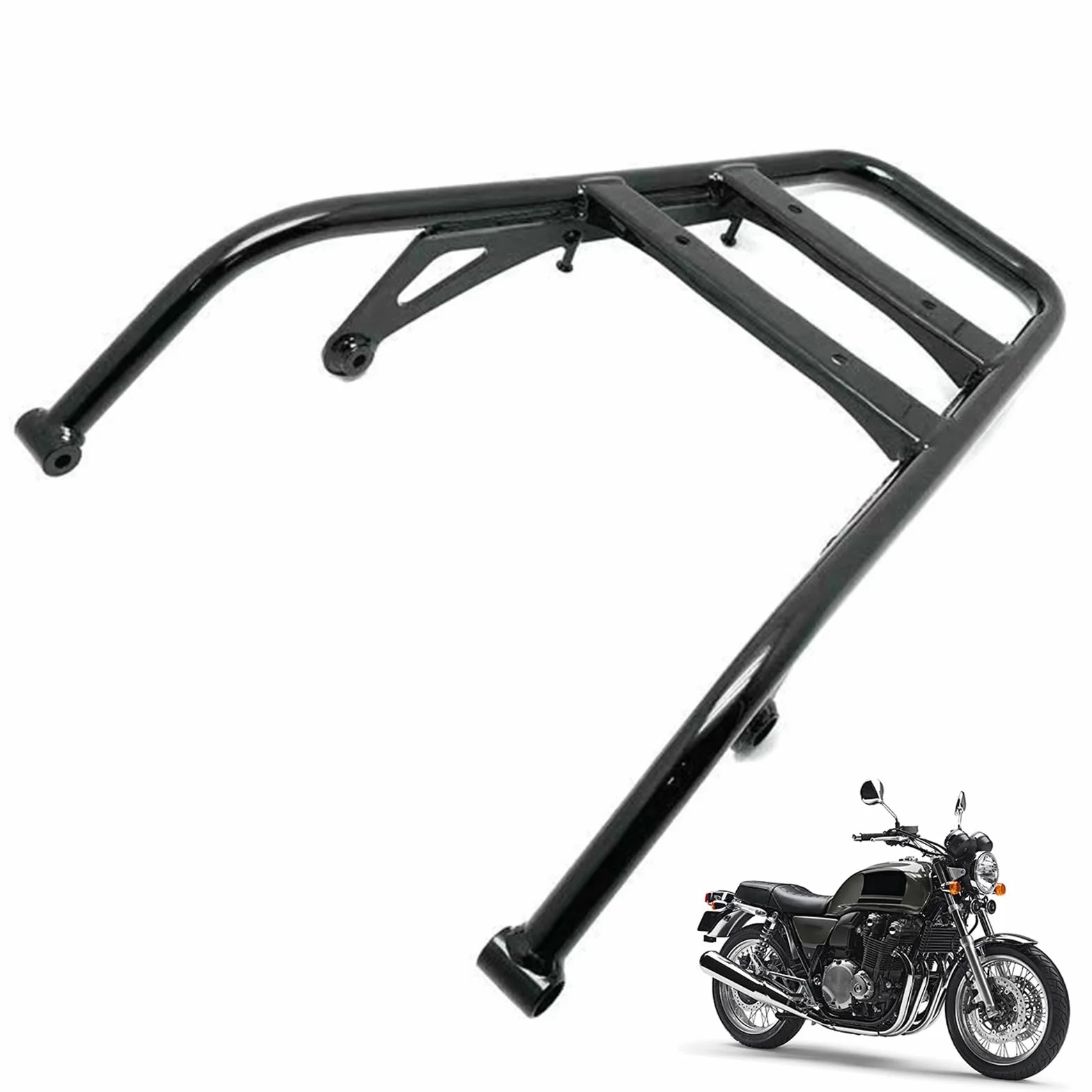 Bagażnik motocyklowy kompatybilny z Honda CB1100 CB1100 EX CB1100 RS Topcase, uchwyt podporowy, bagażnik bagażnikowy, przedłużenie, akcesoria motocyklowe (CB1100 RS)