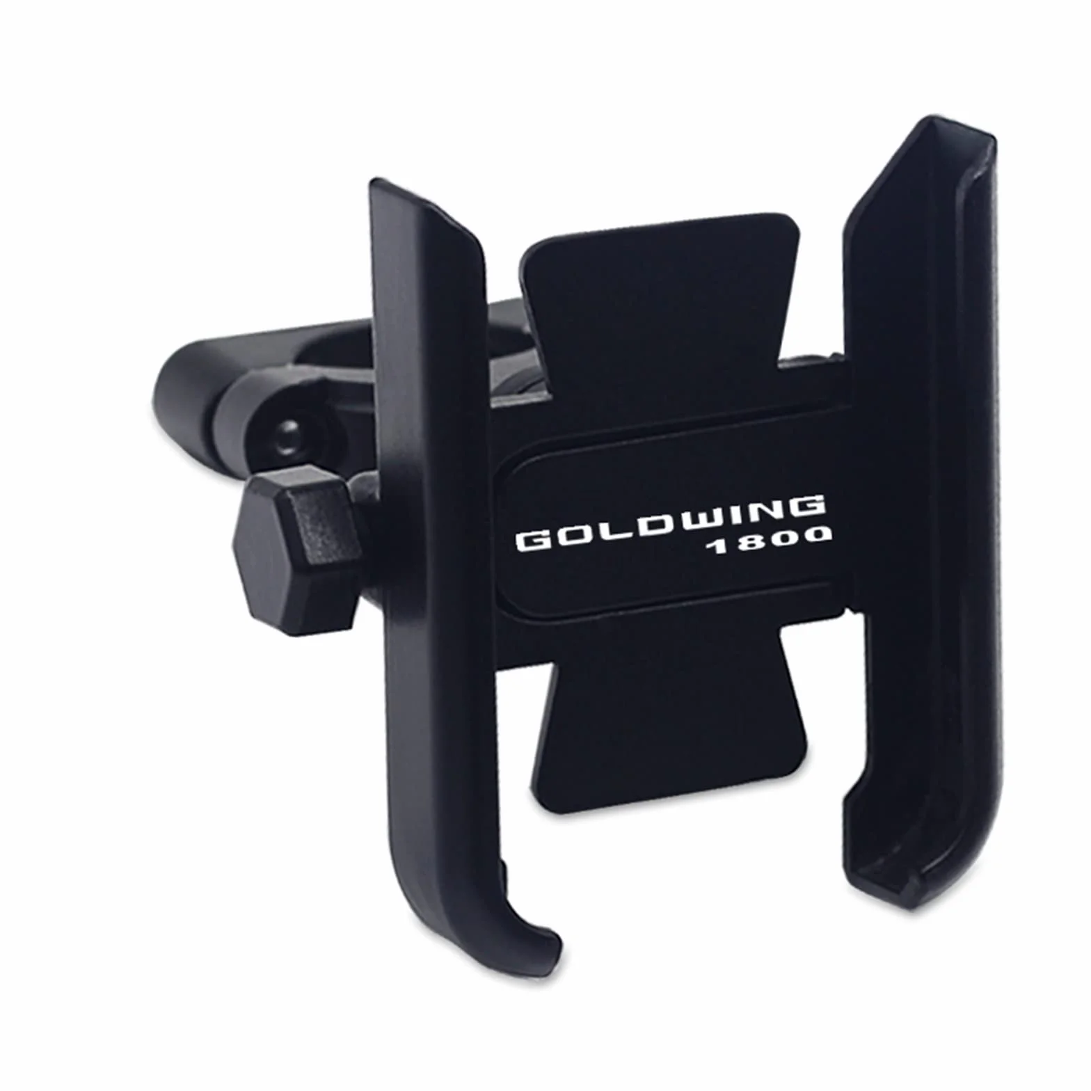 Dla HONDA Goldwing 1800 GOLDWING 1800 Motocykl CNC Uchwyt Bar Lusterko Wsteczne Uchwyt Na Telefon Komórkowy GPS Stojak Uchwyt! Mocowanie Motocyklowe (Kolor : Handlebar Black)