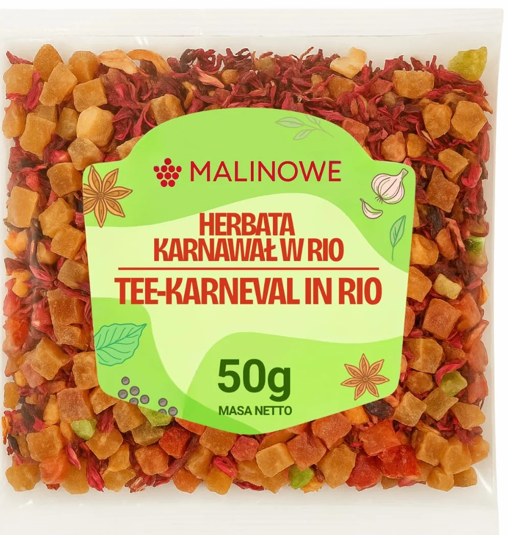 Herbata KARNAWAŁ W RIO Malinowe Papaja Cytryna 50g