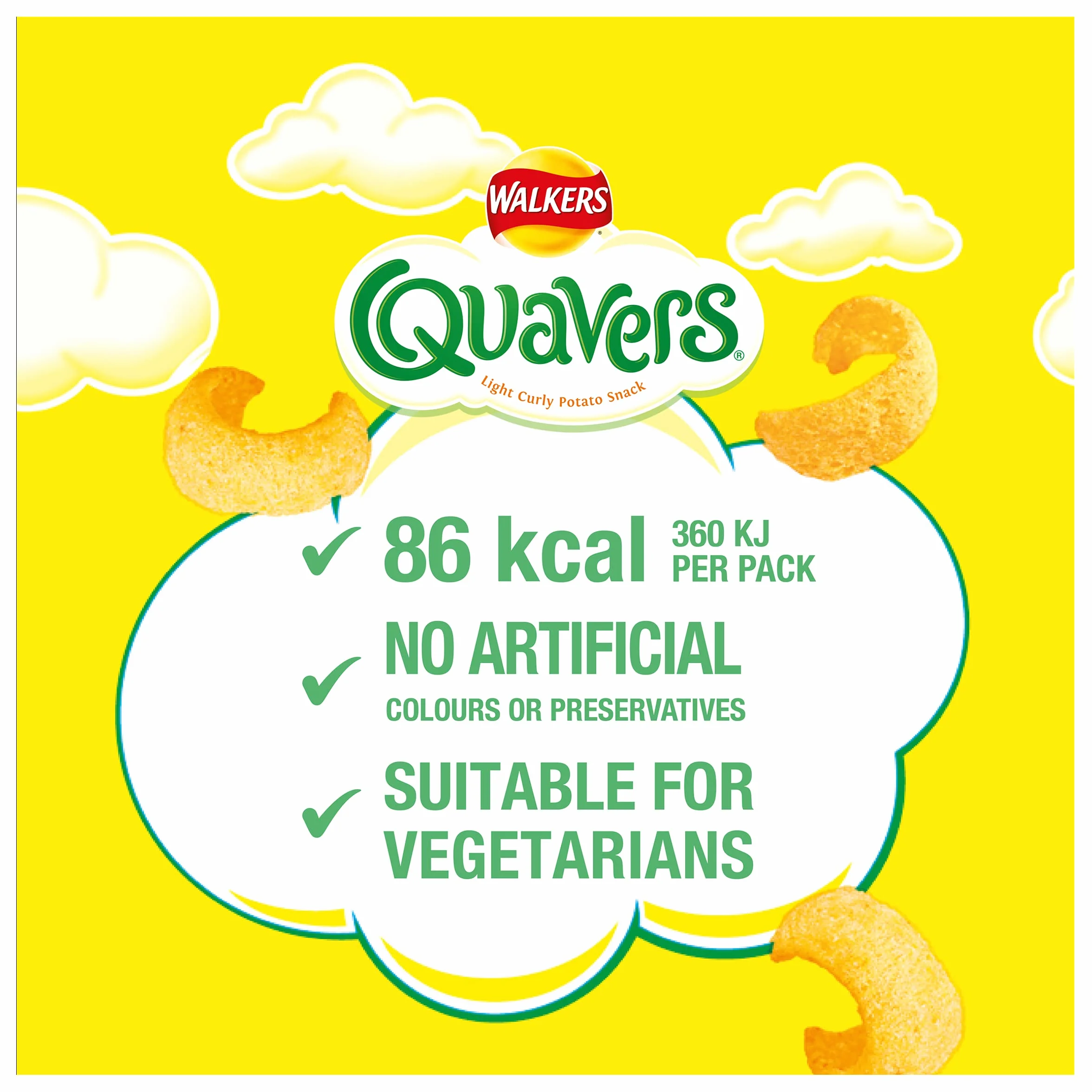 Walkers Quavers Cheese, 22 x 16 g