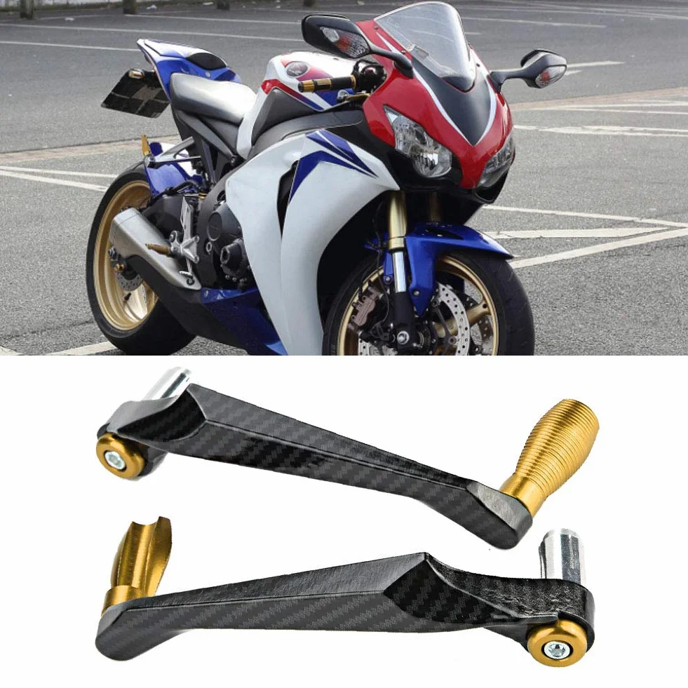 Duokon Universal 7/8in 22mm CNC Aluminiowa Kierownica Dźwignia Sprzęgła Osłona Dłoni do Motocykli, Motocykli, Skuterów, Samochodów Elektrycznych, Rowerów Górskich(Złoto)