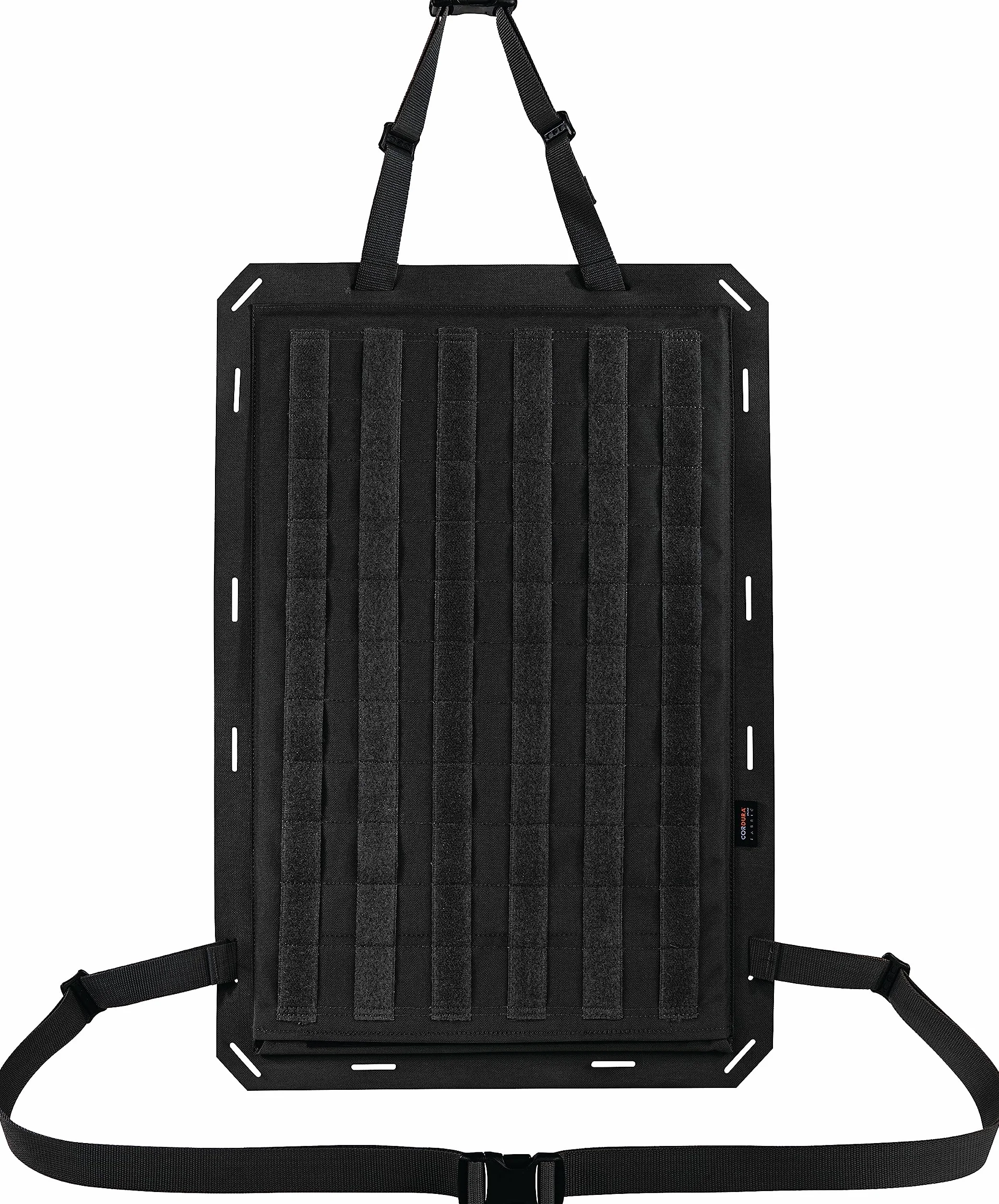 Tasmanian Tiger TT Modular panel przedni siedzenie, ochraniacz oparcia z kieszeniami Molle, kompatybilny taktyczny organizer na tylne siedzenie samochodu (czarny)
