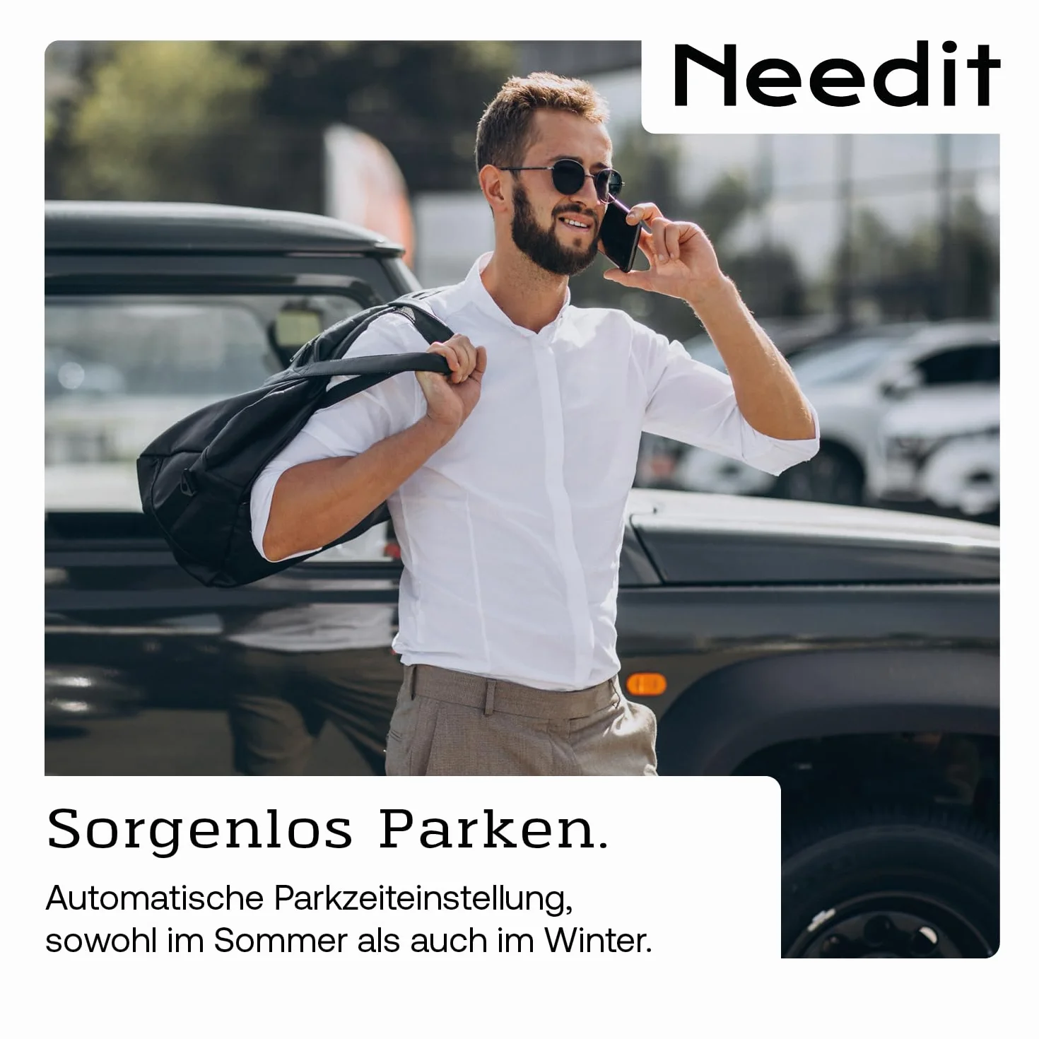 Needit Elektroniczna tarcza parkingowa Park Mini I automatyczna elektryczna tarcza parkingowa z dopuszczeniem Federalnego Urzędu ds. Ruchu Samochodowego I Cyfrowy zegar parkingowy z 2 wyświetlaczami I
