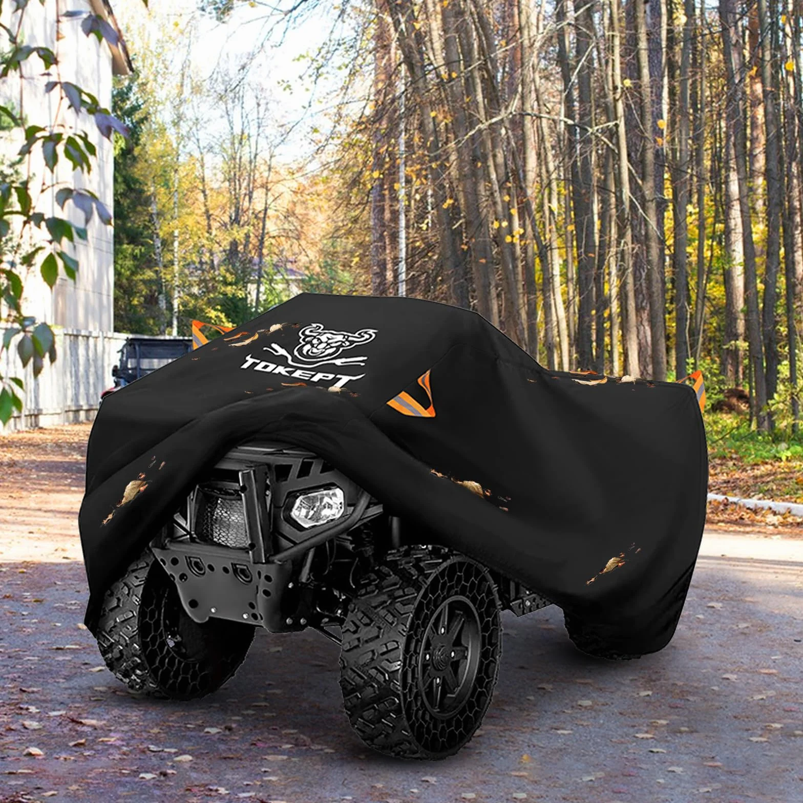 Pokrowiec na ATV, wodoodporny, wytrzymały pokrowiec na 4 koła, całoroczny, odporny na warunki atmosferyczne, ochrona przed promieniowaniem UV do 78-calowego Polaris Kawasaki, Yamaha, Suzuki
