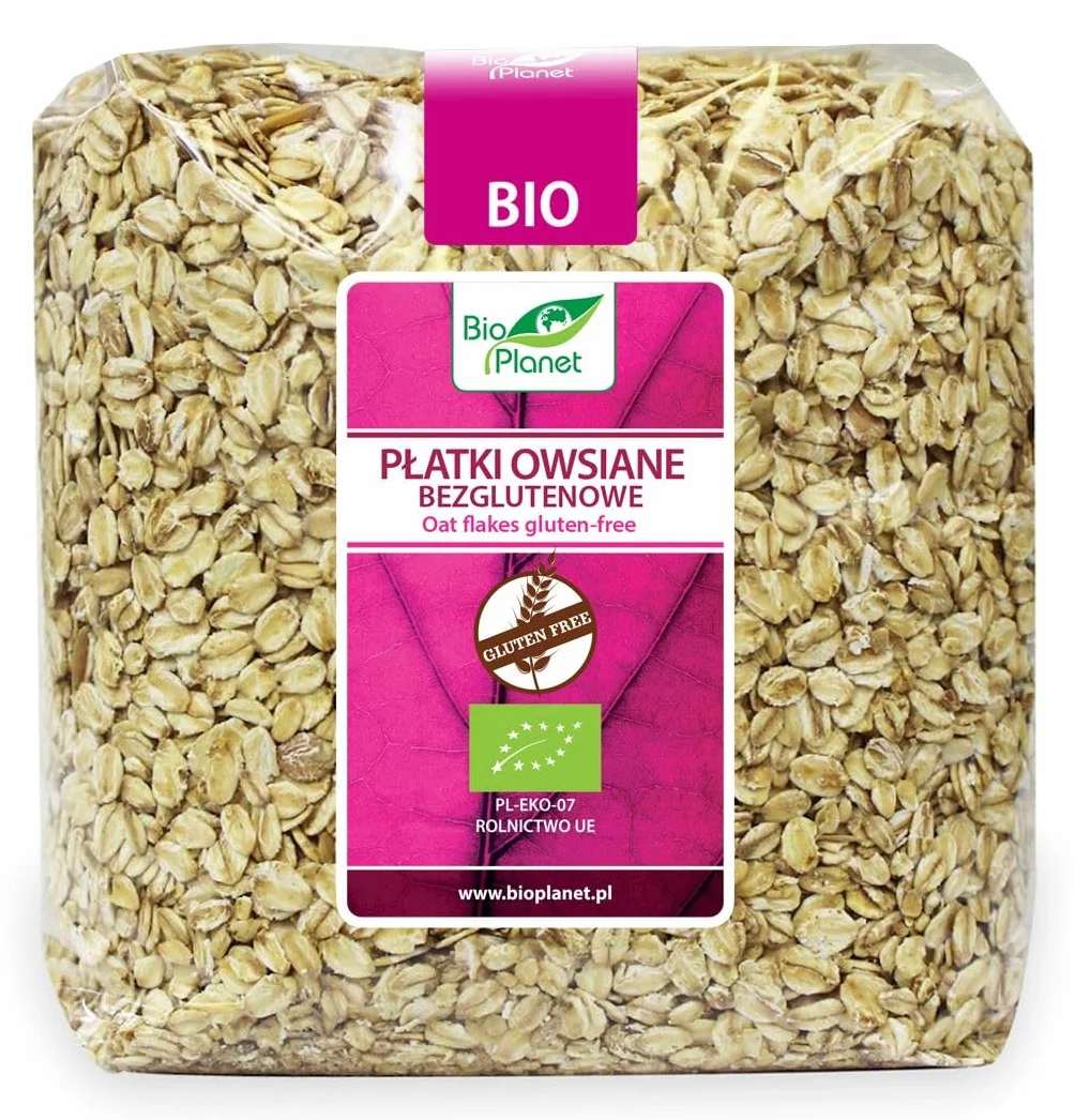 PŁATKI OWSIANE BEZGLUTENOWE BIO 1 kg - BIO PLANET