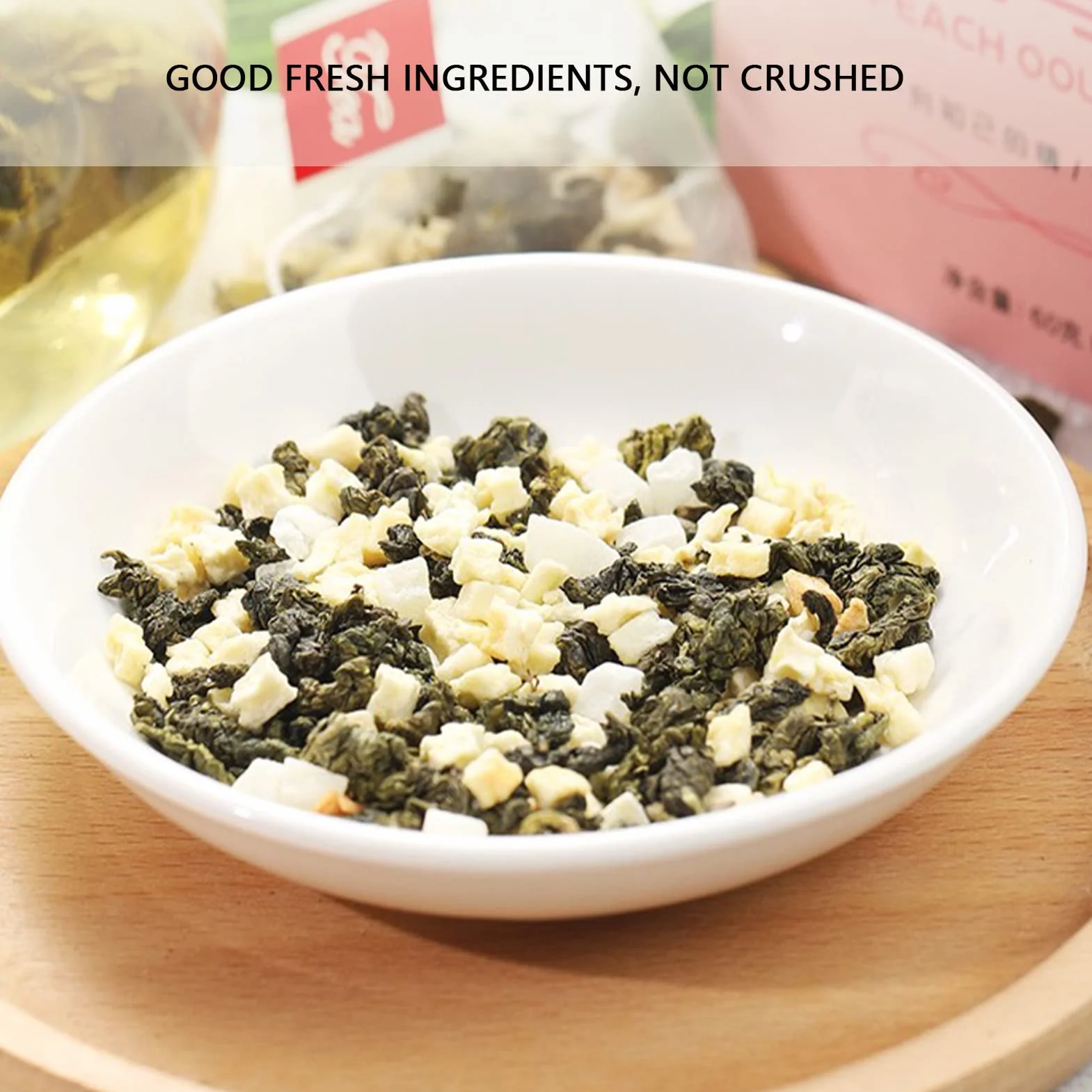 Brzoskwiniowa Herbata Oolong 20 Liczeń Naturalne Suszone Owoce 60g