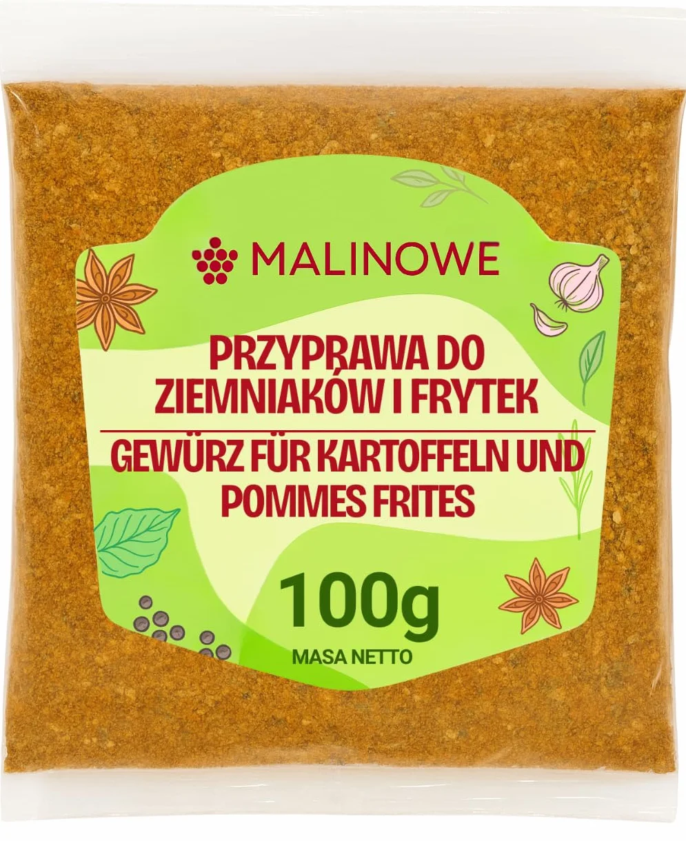 Malinowe PRZYPRAWA DO ZIEMNIAKÓW i FRYTEK 100g Aromatyczna Idelana Do Frytek